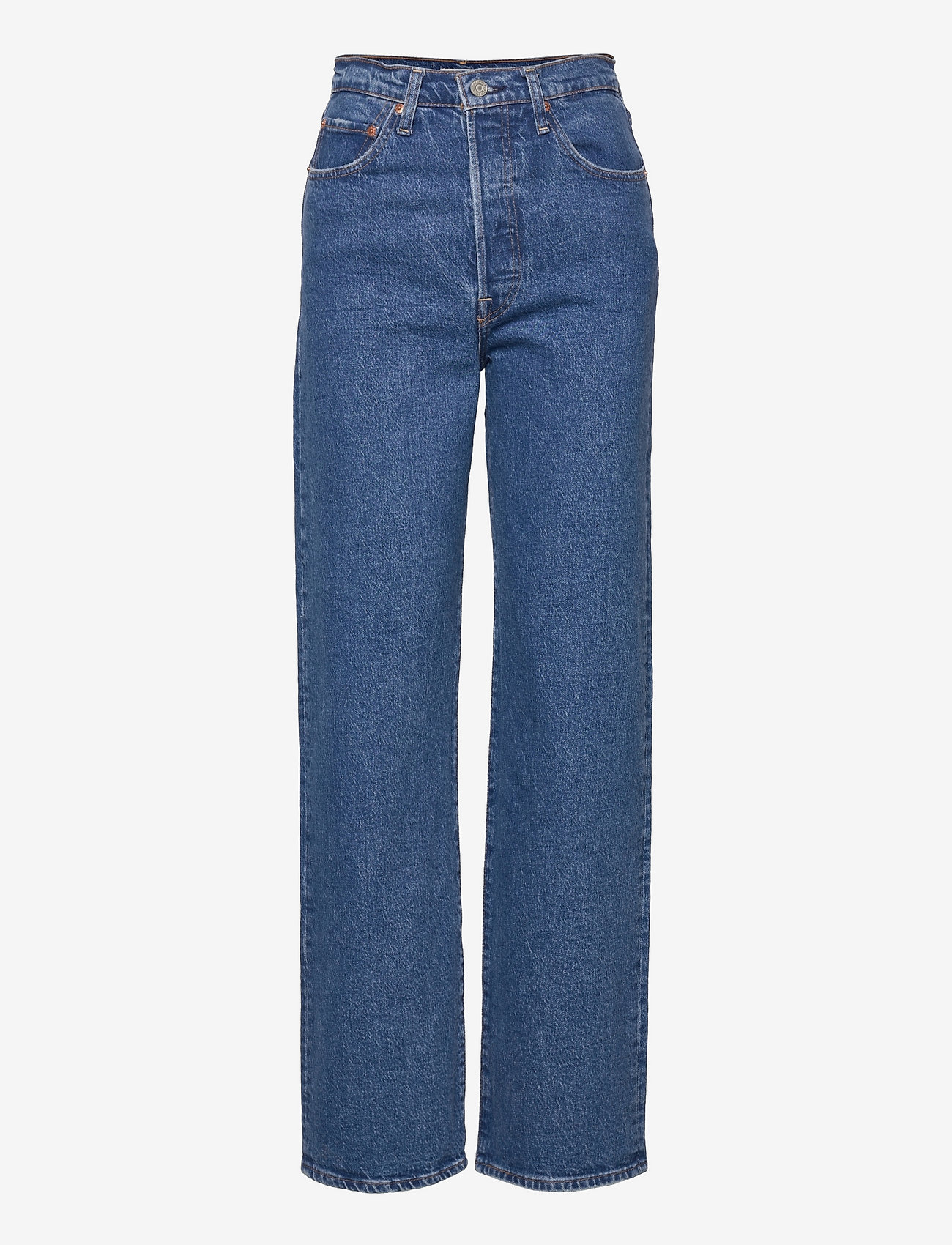 LEVI´S Women - RIBCAGE STRAIGHT ANKLE JAZZ PO - straight jeans - med indigo - worn in - 1