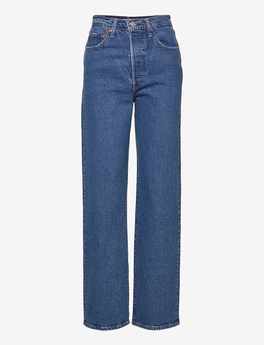 Levi's® - RIBCAGE STRAIGHT ANKLE JAZZ PO - gerade jeans - med indigo - worn in - 1