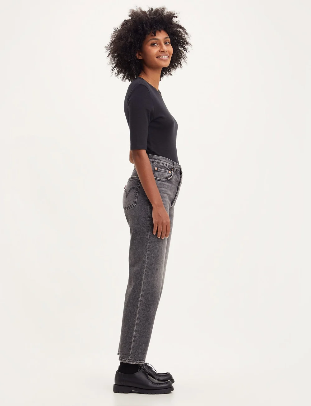 Levi's® - RIBCAGE STRAIGHT ANKLE Z1599 B - jeans droites - blacks - 3