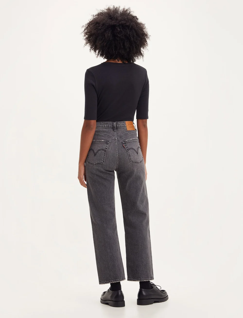 Levi's® - RIBCAGE STRAIGHT ANKLE Z1599 B - jeans droites - blacks - 4