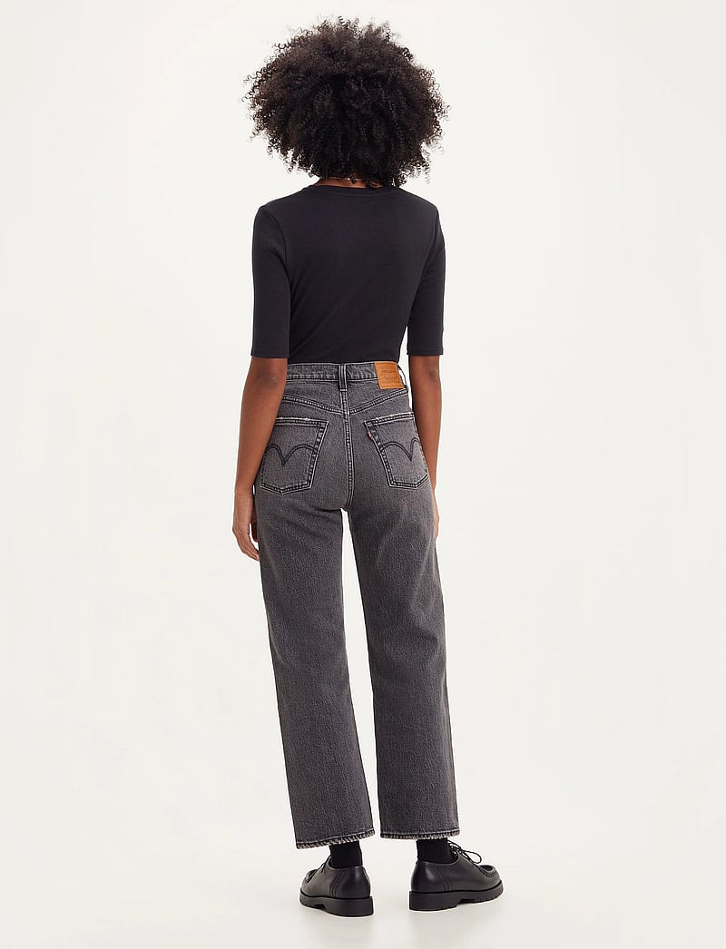 Levi's® - RIBCAGE STRAIGHT ANKLE BLACKS - raka jeans - blacks - 4