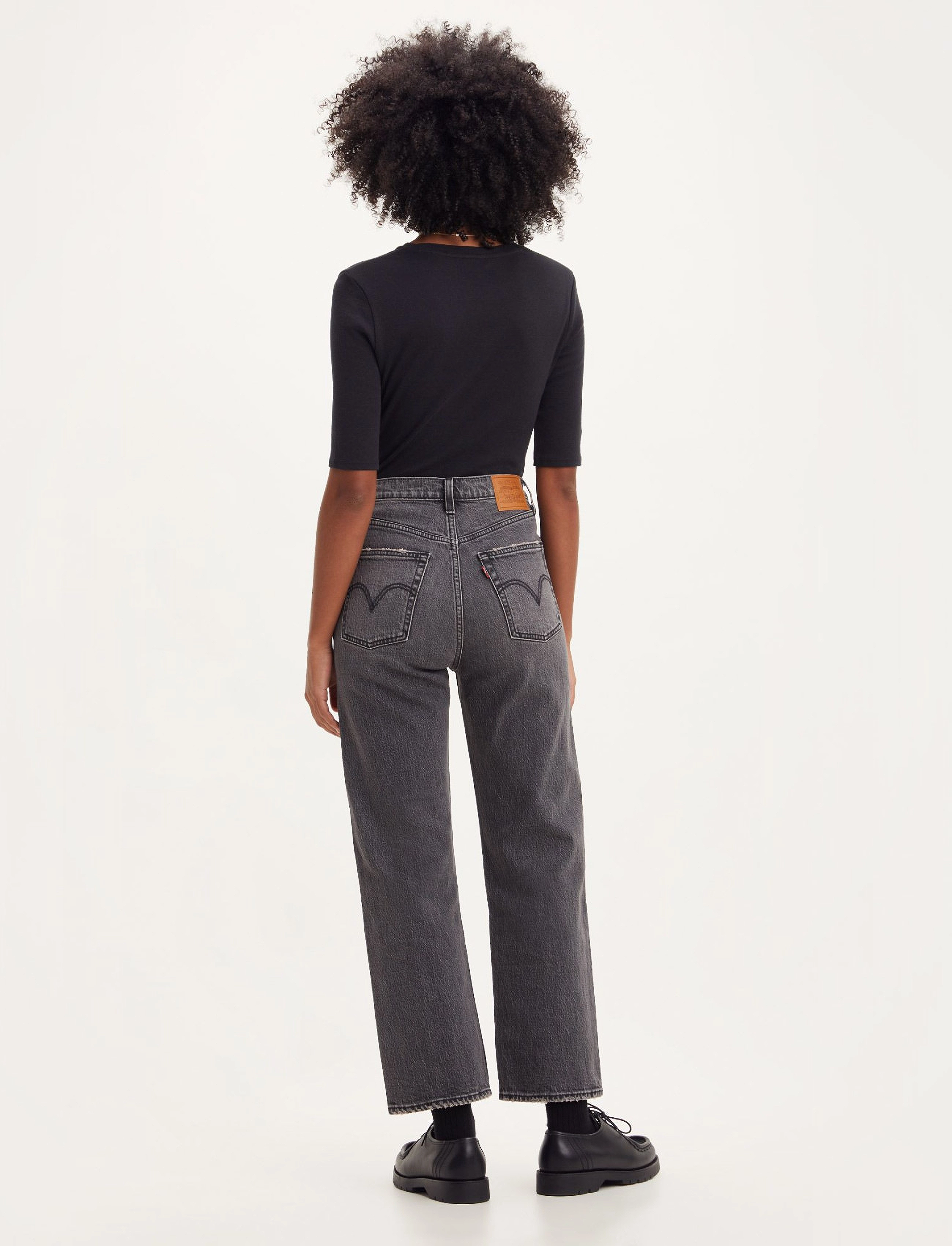Levi's® - RIBCAGE STRAIGHT ANKLE WELL WO - straight jeans - blacks - 4