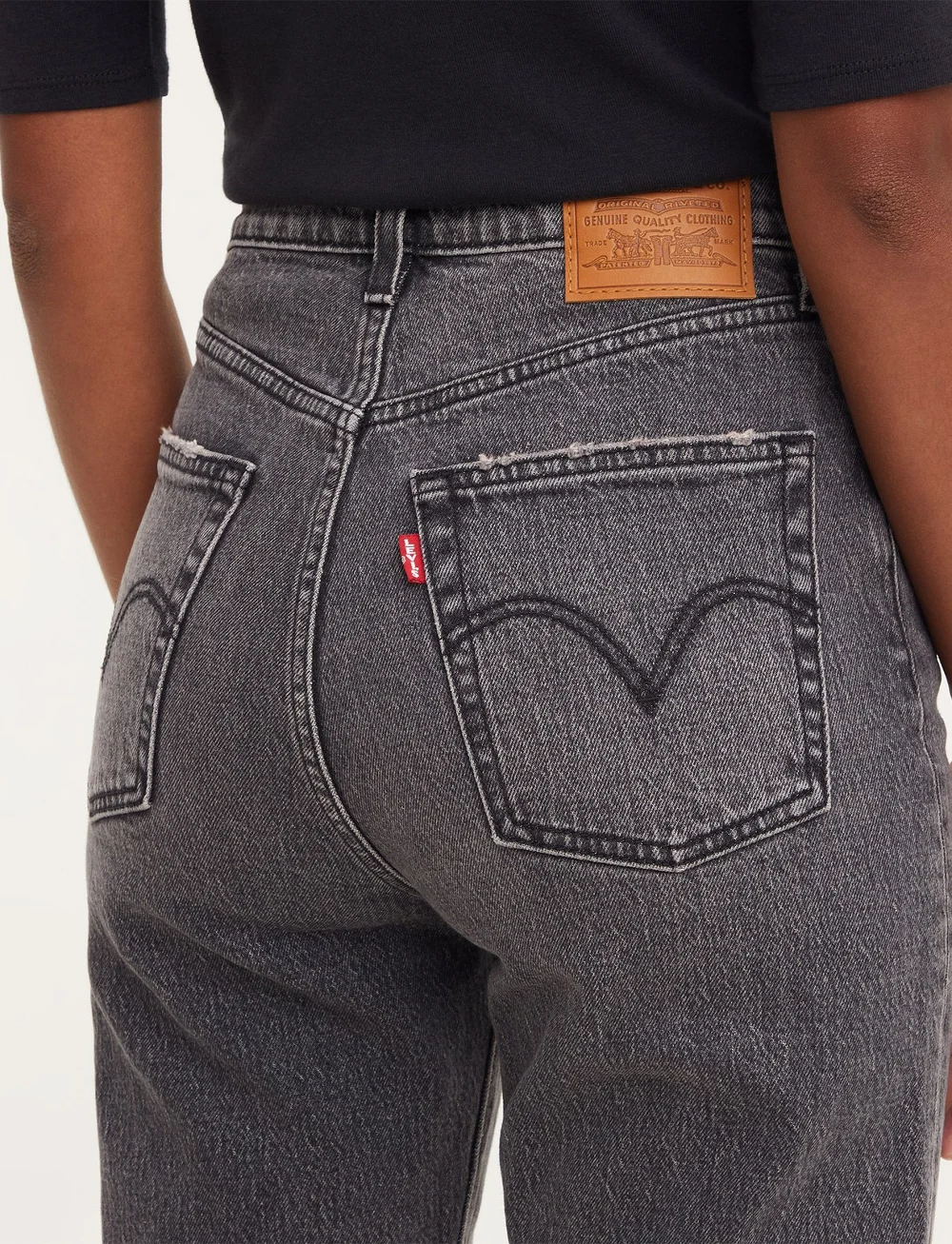 Levi's® - RIBCAGE STRAIGHT ANKLE Z1599 B - jeans droites - blacks - 5