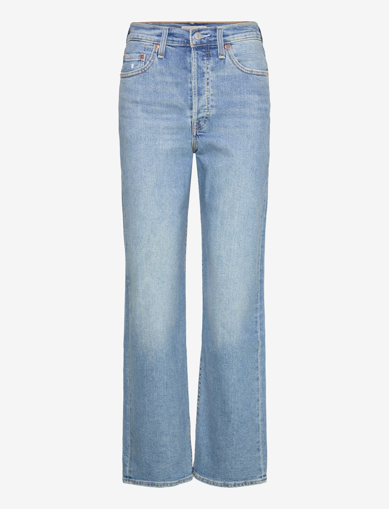 Levi's® - RIBCAGE STRAIGHT ANKLE CENTER - raka jeans - med indigo - worn in - 0