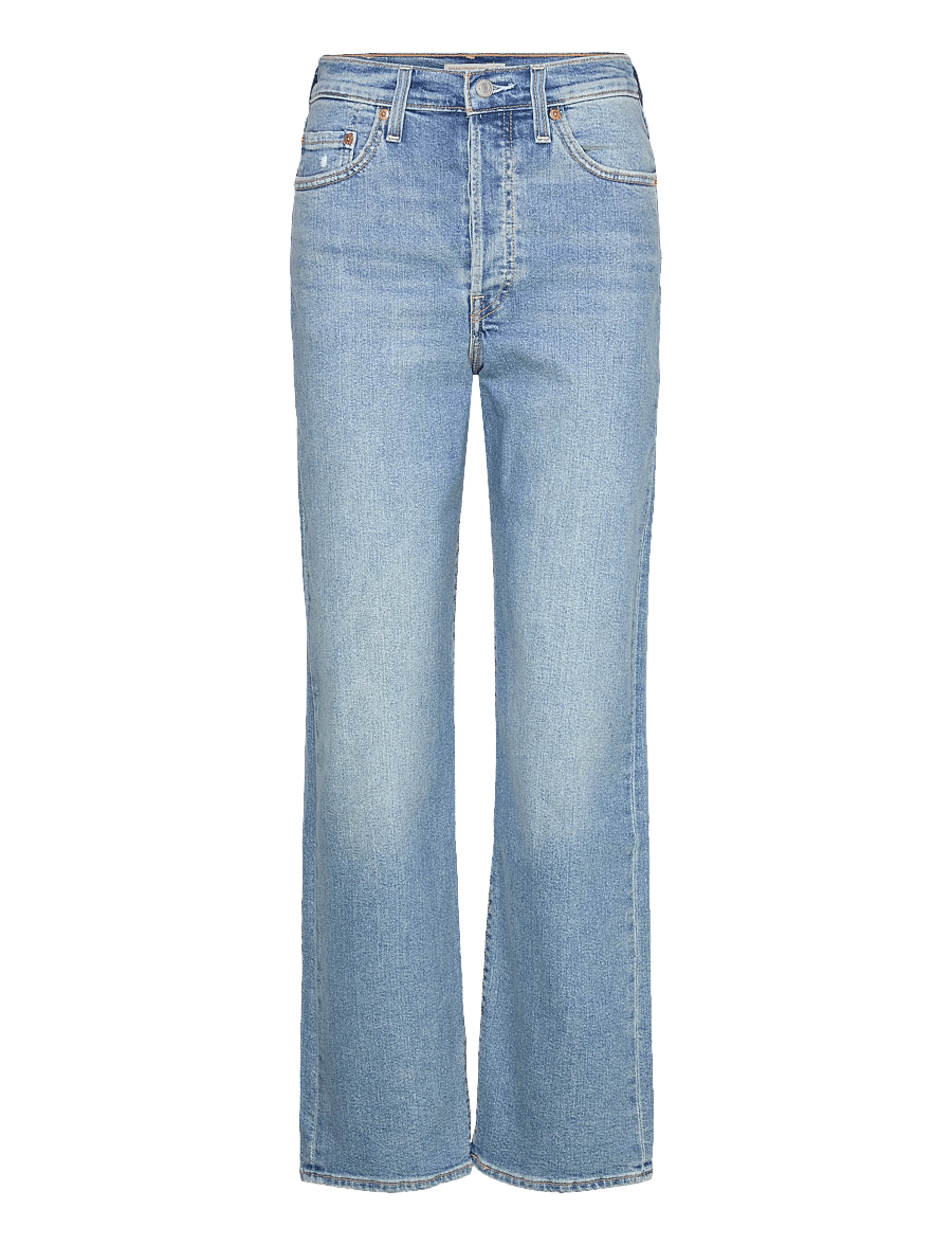 Levi's® - RIBCAGE STRAIGHT ANKLE CENTER - gerade jeans - med indigo - worn in - 1