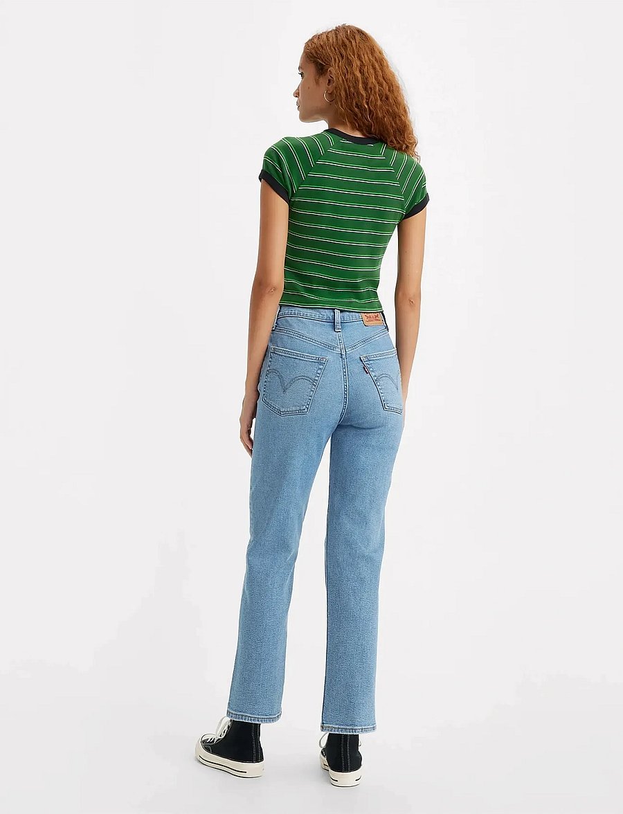 Levi's® - RIBCAGE STRAIGHT ANKLE CENTER - gerade jeans - med indigo - worn in - 3