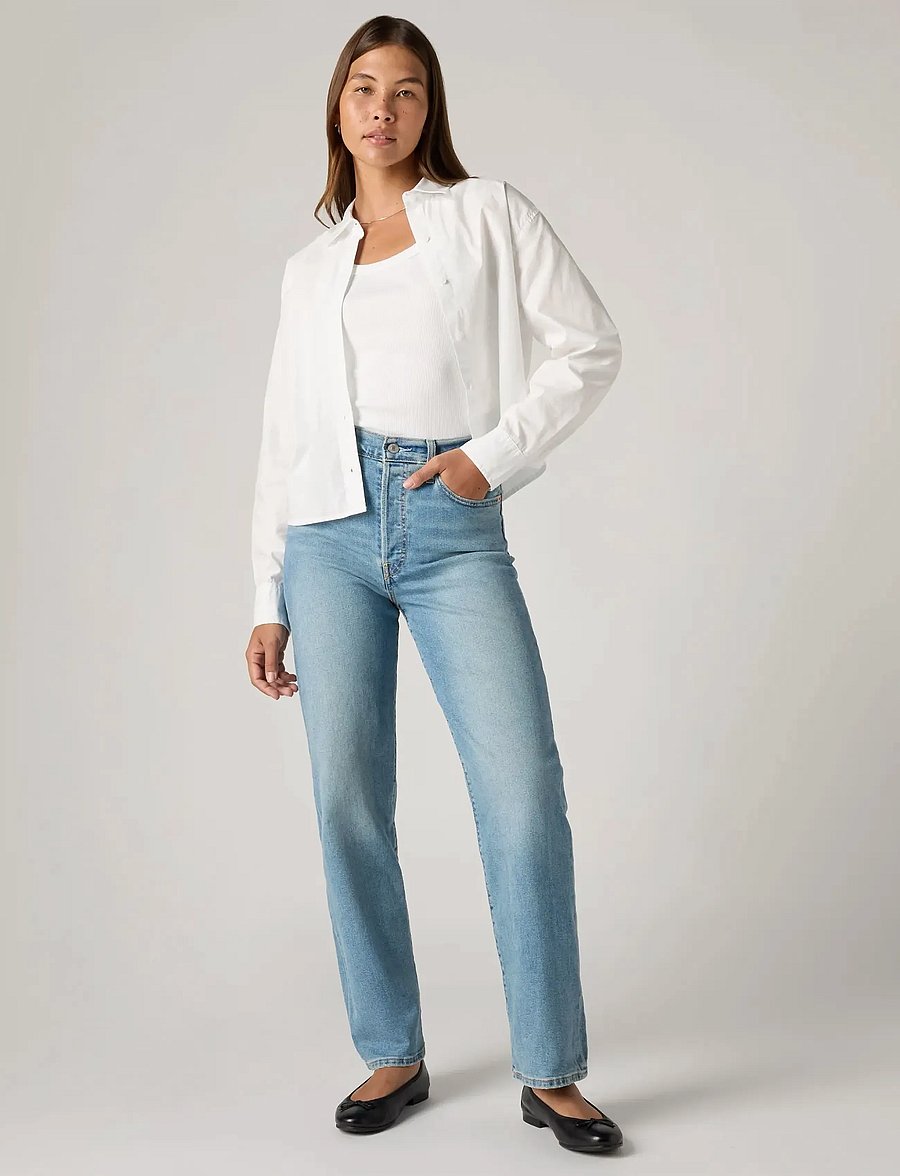 Levi's® - RIBCAGE STRAIGHT ANKLE CENTER - gerade jeans - med indigo - worn in - 4