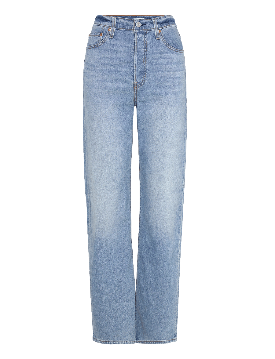 Levi's® - RIBCAGE STRAIGHT ANKLE COOL WI - gerade jeans - med indigo - worn in - 1