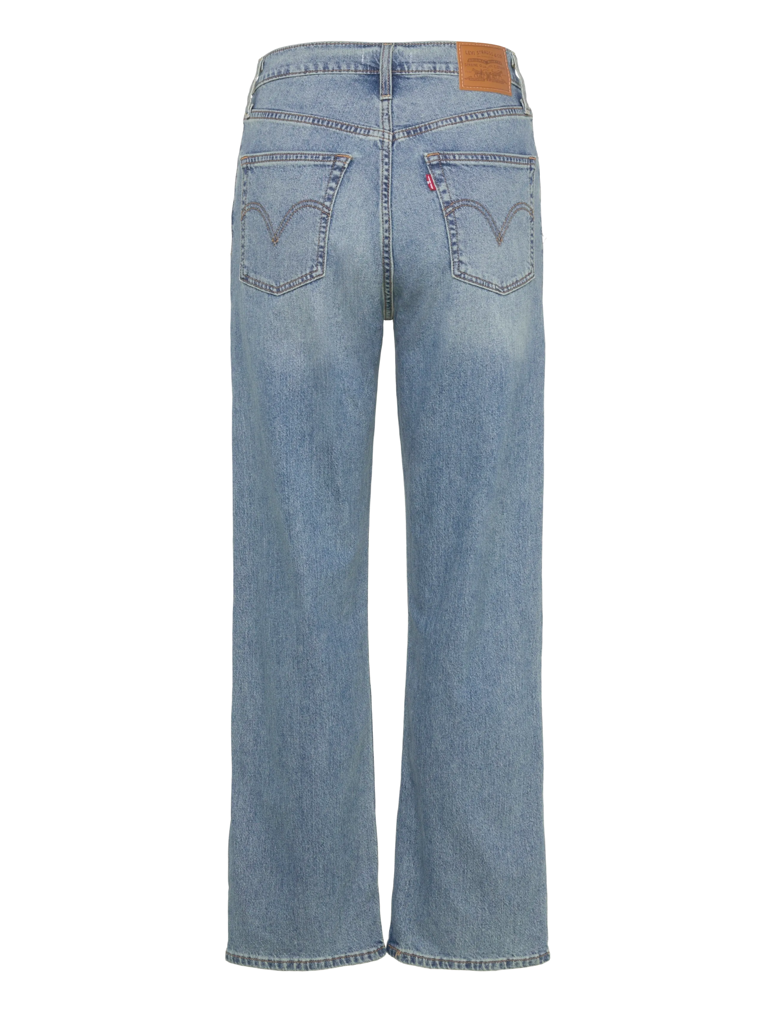 Levi's® - RIBCAGE STRAIGHT ANKLE COOL IN - wide leg jeans - med indigo - worn in - 2