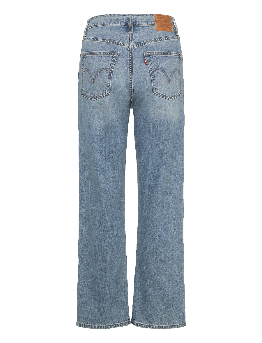 Levi's® - RIBCAGE STRAIGHT ANKLE COOL IN - pantalons larges - med indigo - worn in - 2
