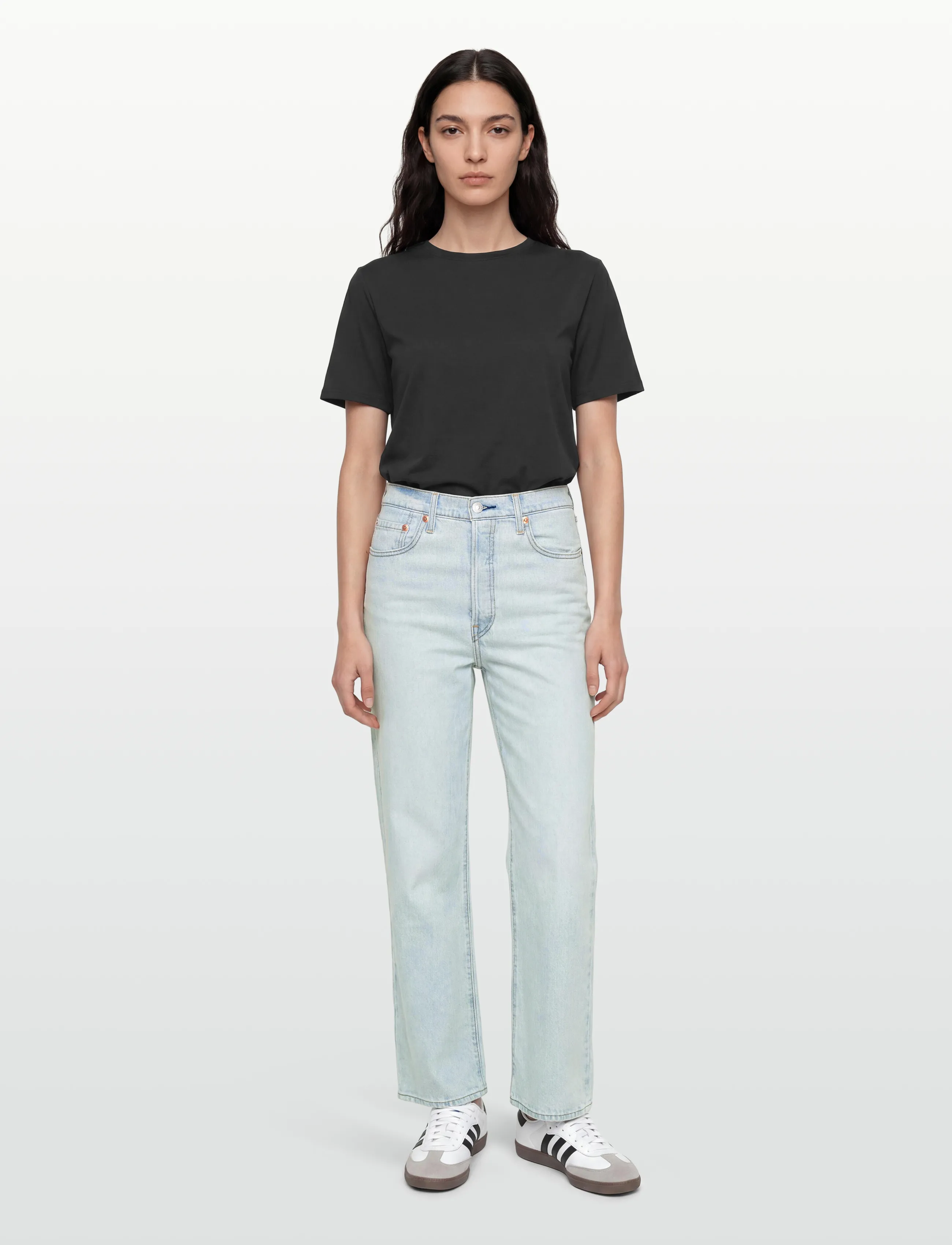 Levi's Ribcage Straight Ankle Wow Me, 29 x 29, Jeans, Blau - Straight-regular, Frauen
