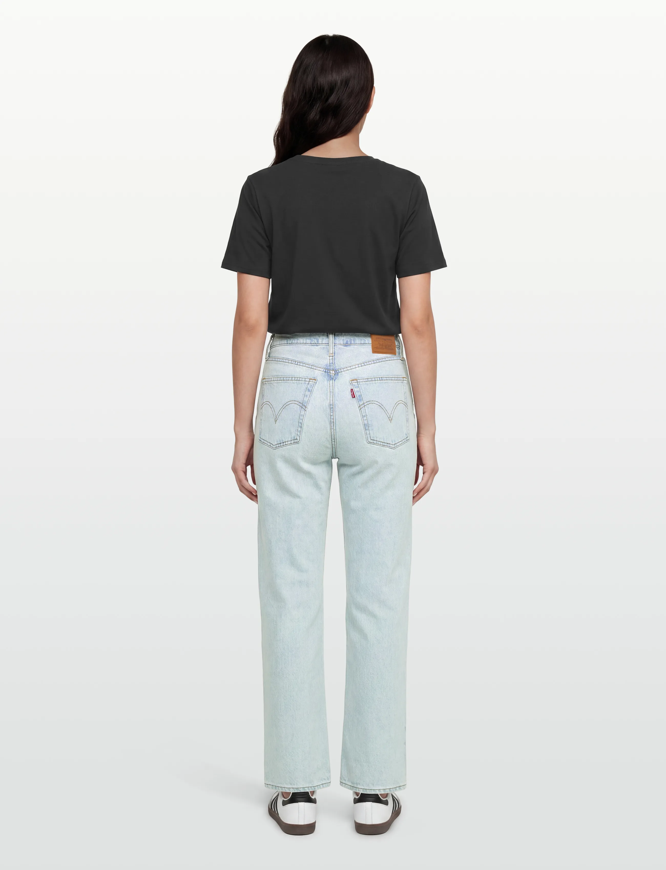 Levi's® - RIBCAGE STRAIGHT ANKLE WOW ME - straight jeans - light indigo - worn in - 4