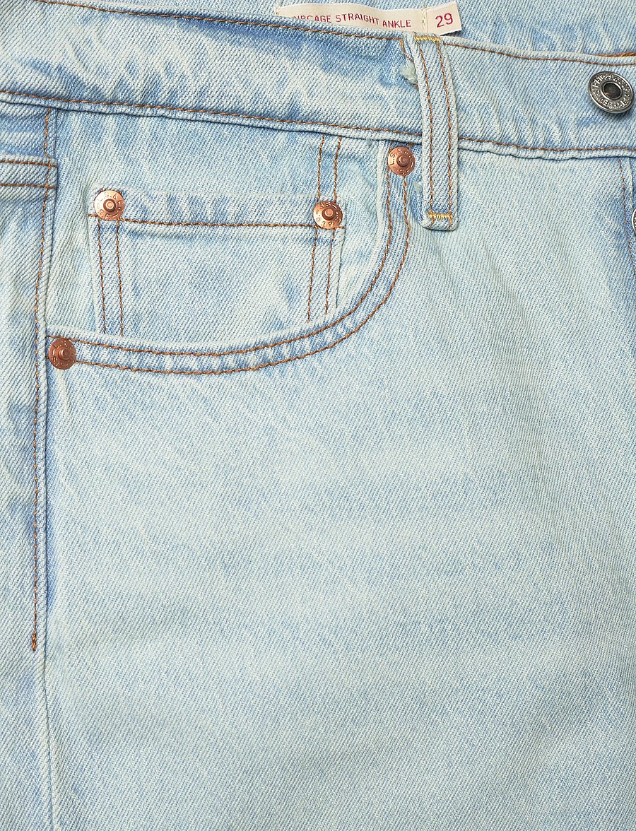 Levi's® - RIBCAGE STRAIGHT ANKLE WOW ME - raka jeans - light indigo - worn in - 5