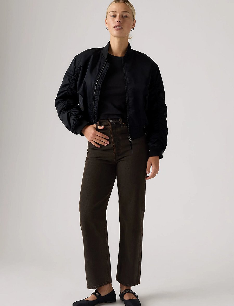 Levi's® - RIBCAGE STRAIGHT ANKLE OVER A - straight jeans - browns - 0