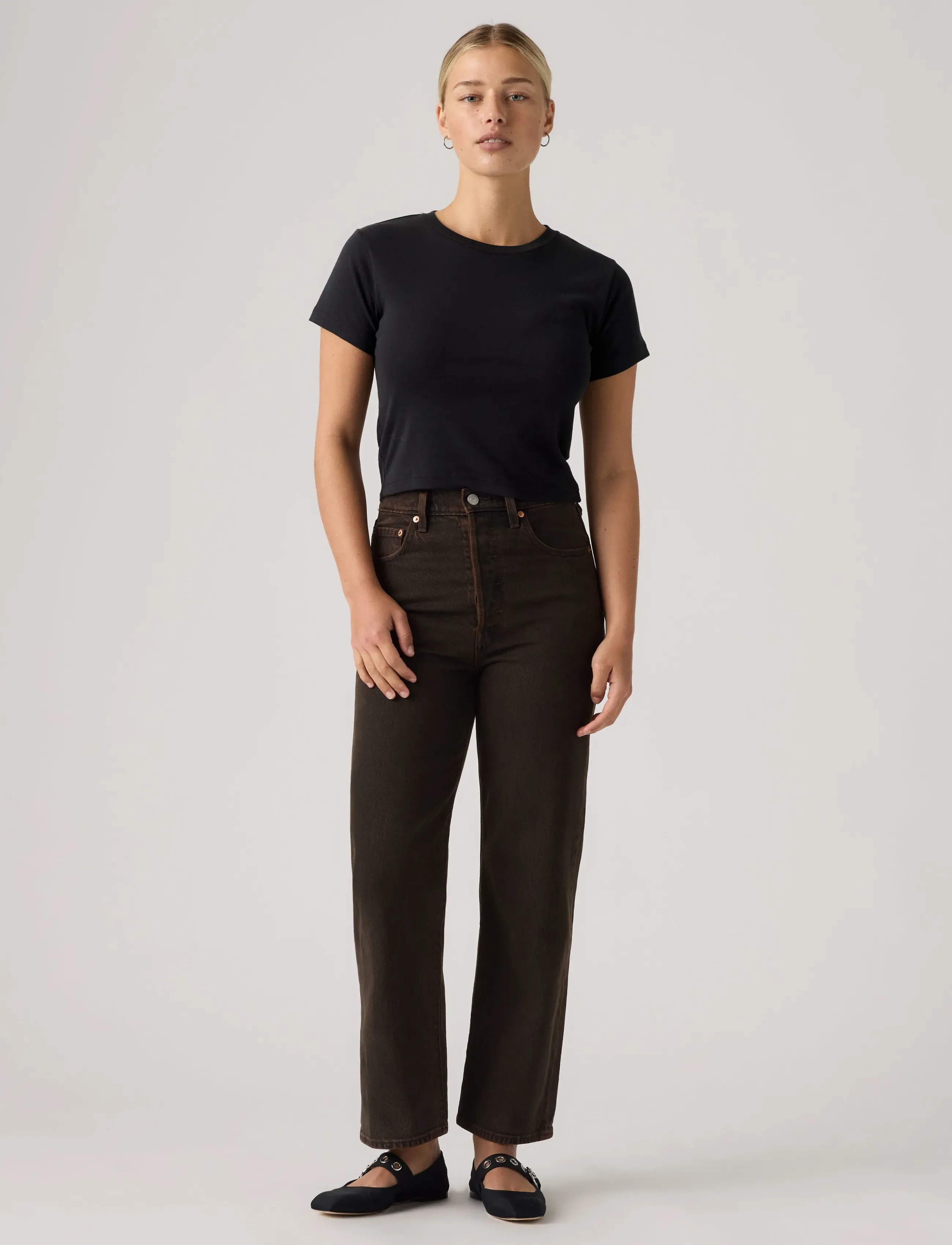 Levi's® - RIBCAGE STRAIGHT ANKLE OVER A - straight jeans - browns - 3