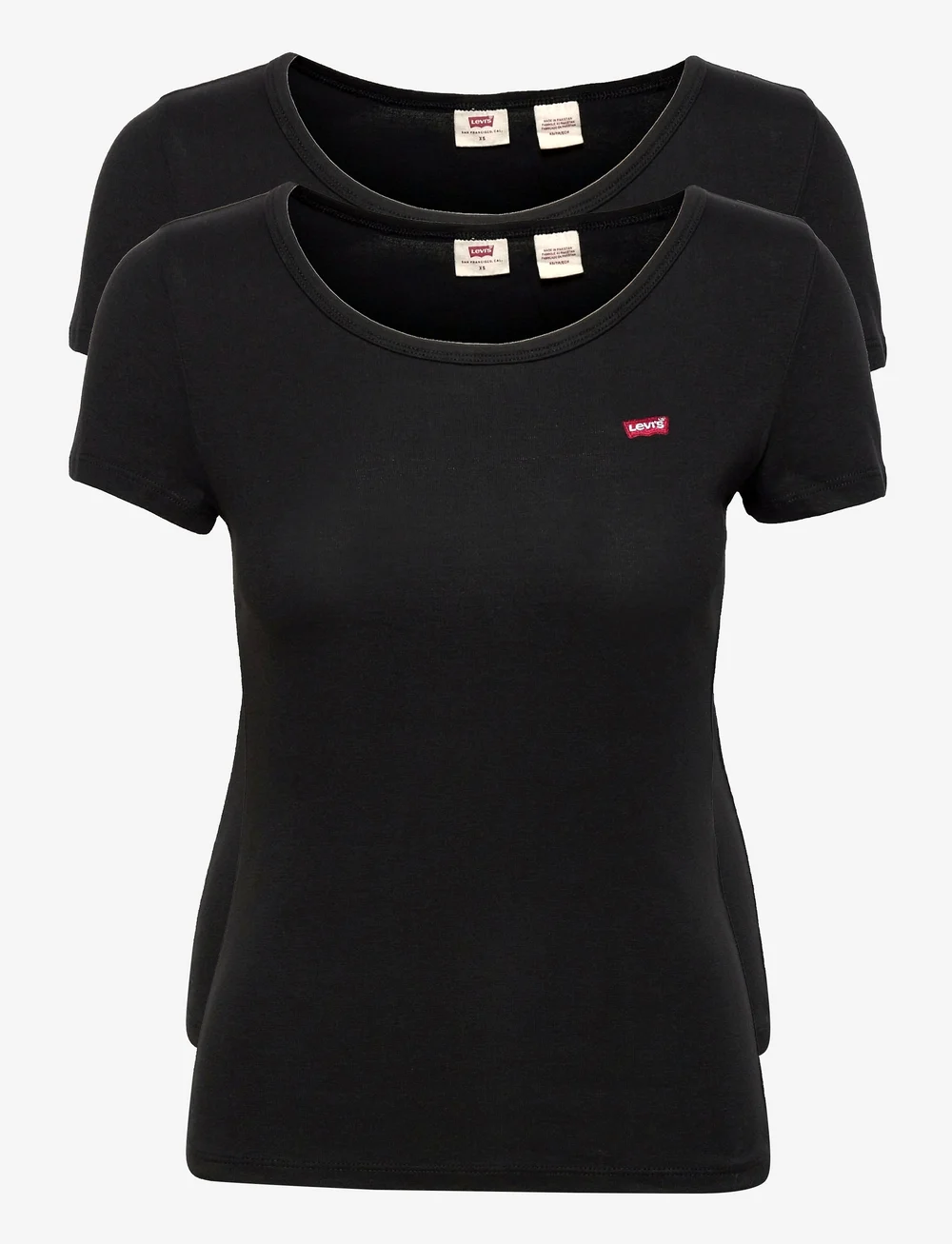 Levi's® - 2PACK CREWNECK TEE 2 PACK TEE - t-shirts - black/black - 1