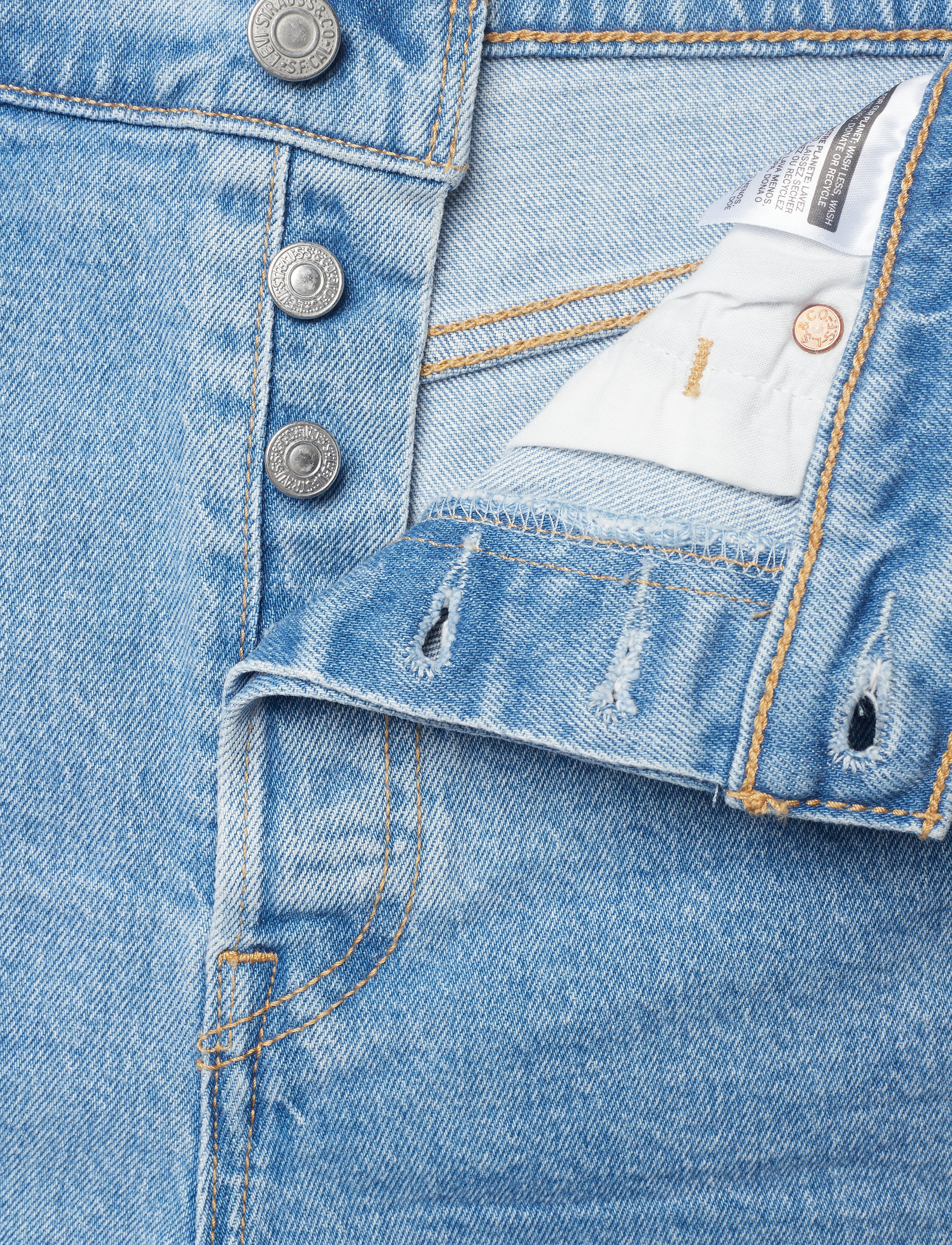 Levi's® - RIBCAGE SHORT TANGO STONEWASH - light indigo - flat finis - 3