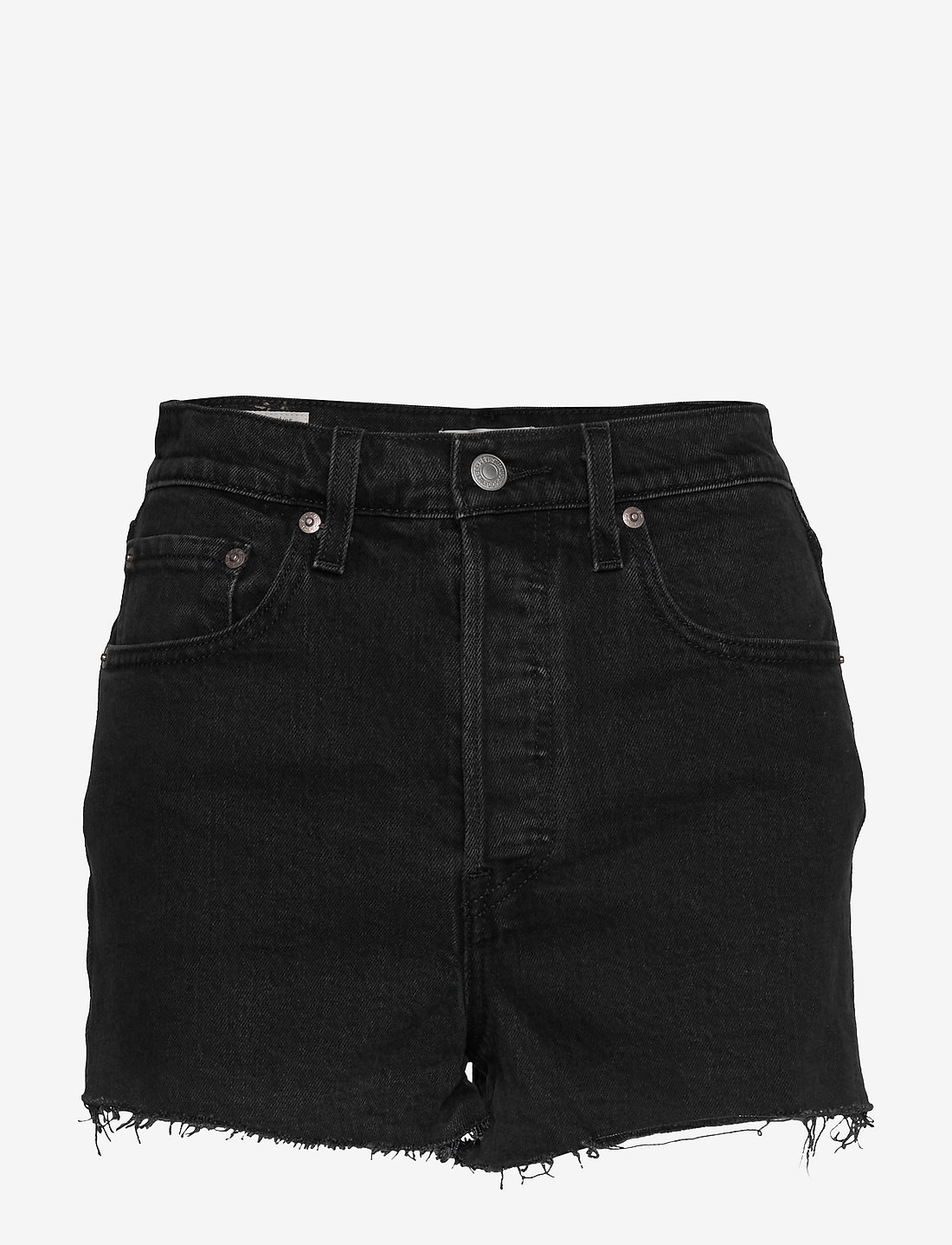 Levi's® - RIBCAGE SHORT BLACK LAKE - korte jeansbroeken - blacks - 1