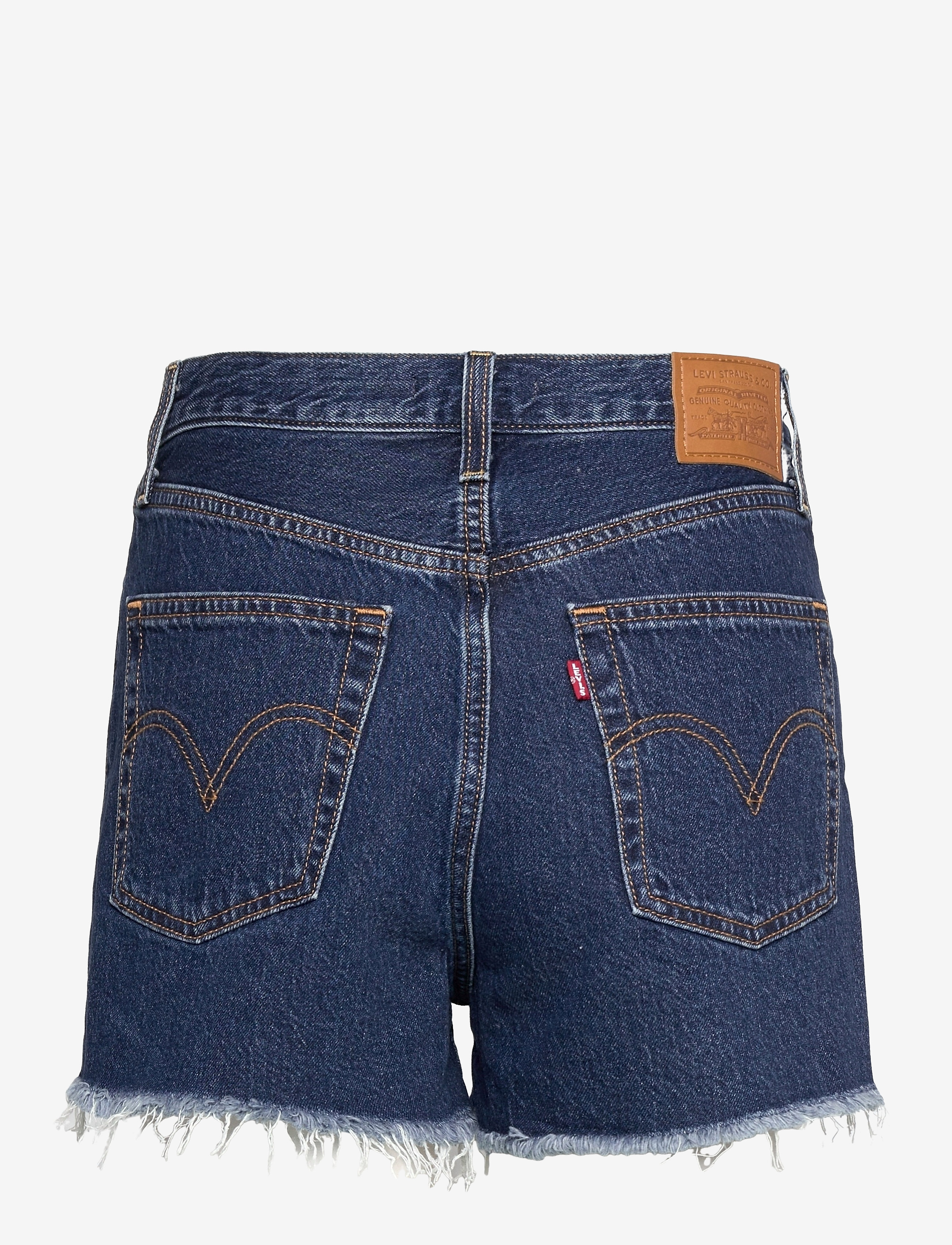 Levi's® - RIBCAGE SHORT NOE DARK MINERAL - dark indigo - worn in - 1