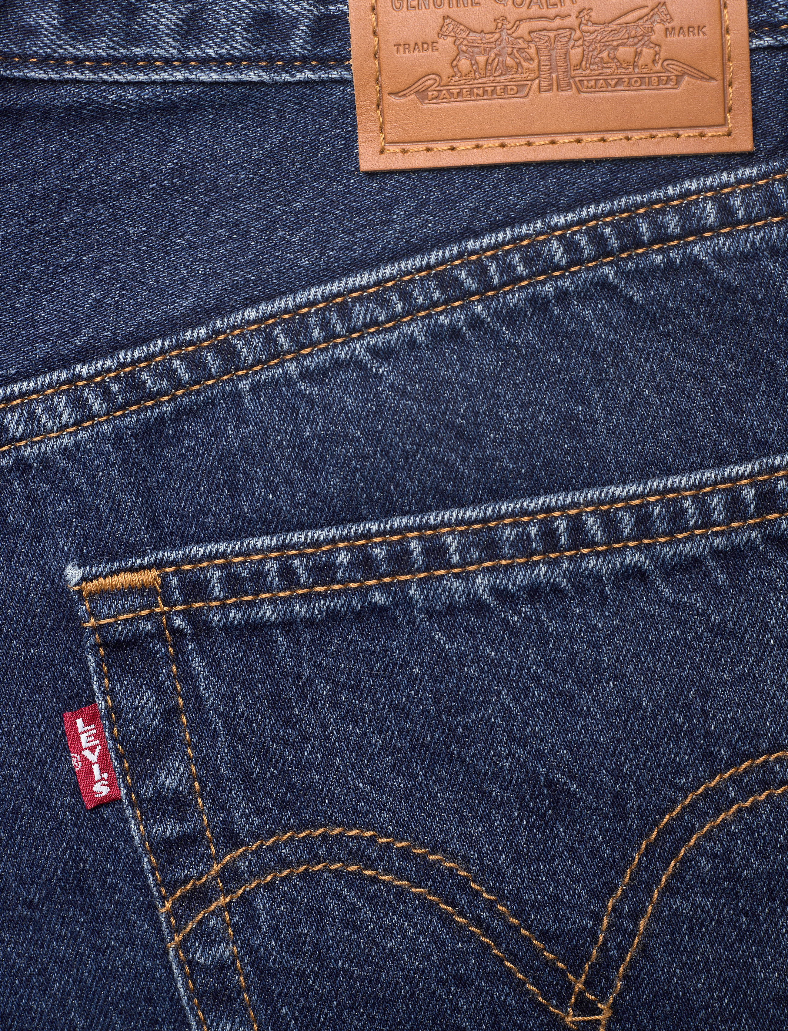 Levi's® - RIBCAGE SHORT NOE DARK MINERAL - dark indigo - worn in - 4