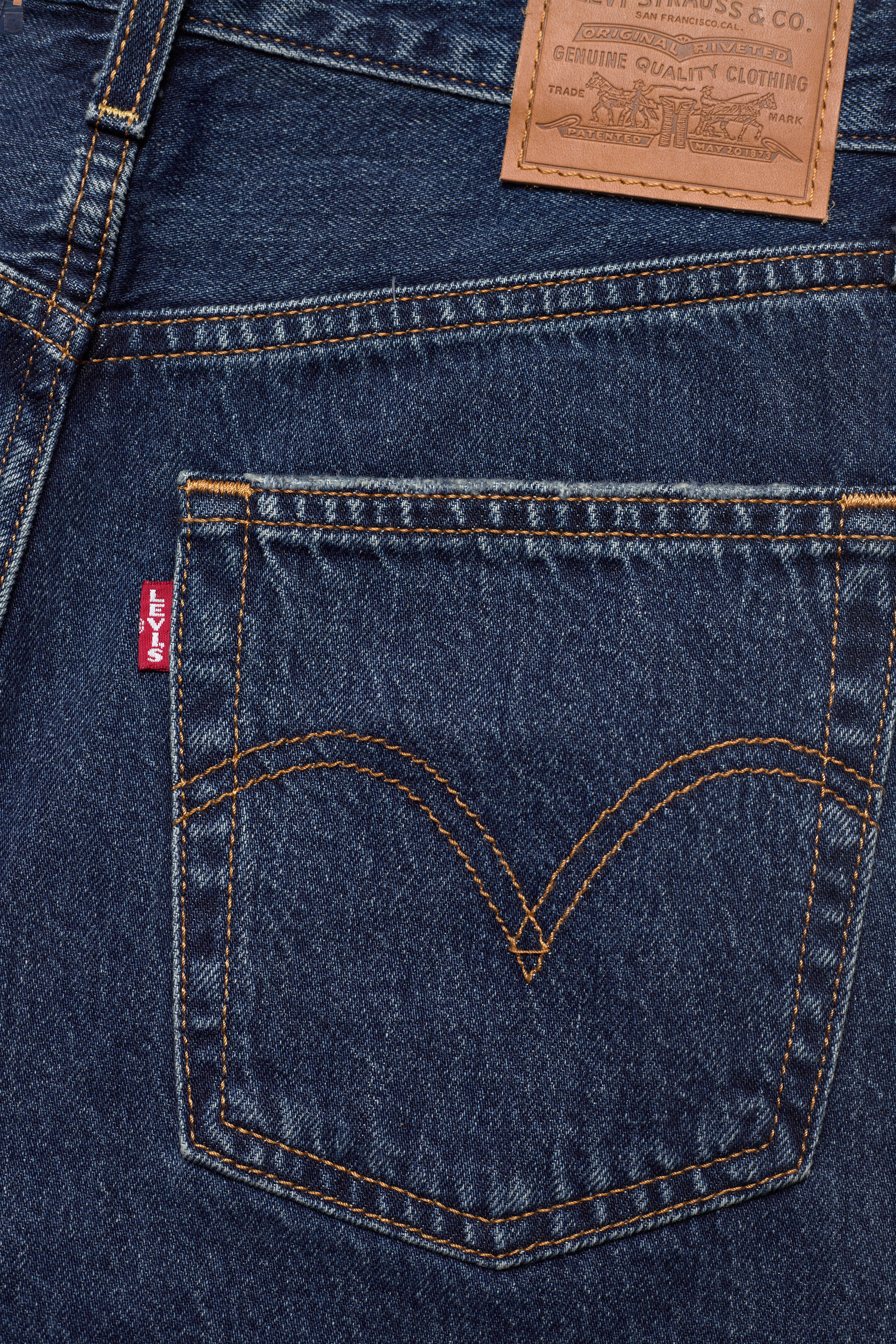 LEVI´S Women - RIBCAGE SHORT NOE FIVE SHORT - dark indigo - flat finish - 4