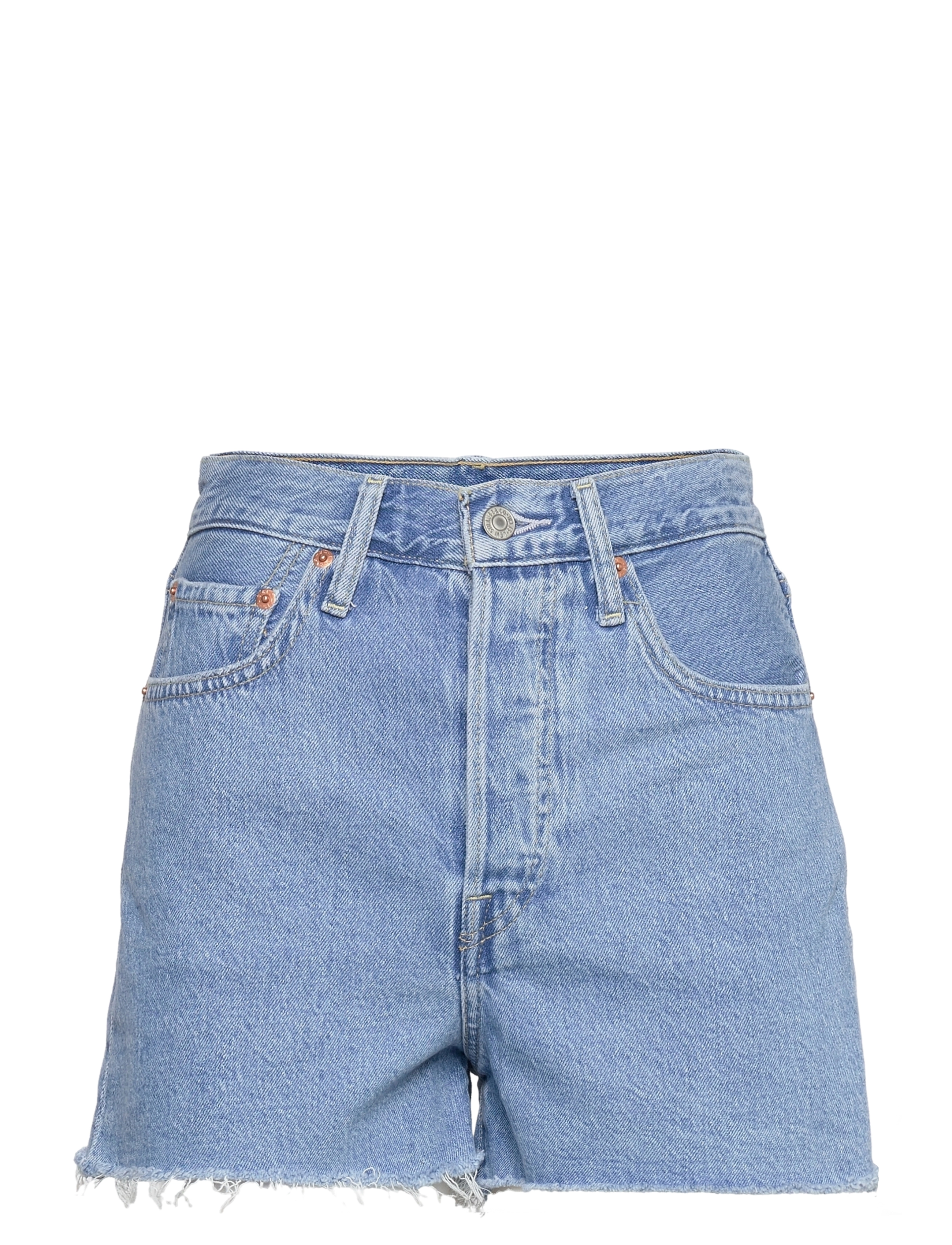 LEVI'S Ribcage Kurz Bernal Mid Stone Blau - 26 - Damen