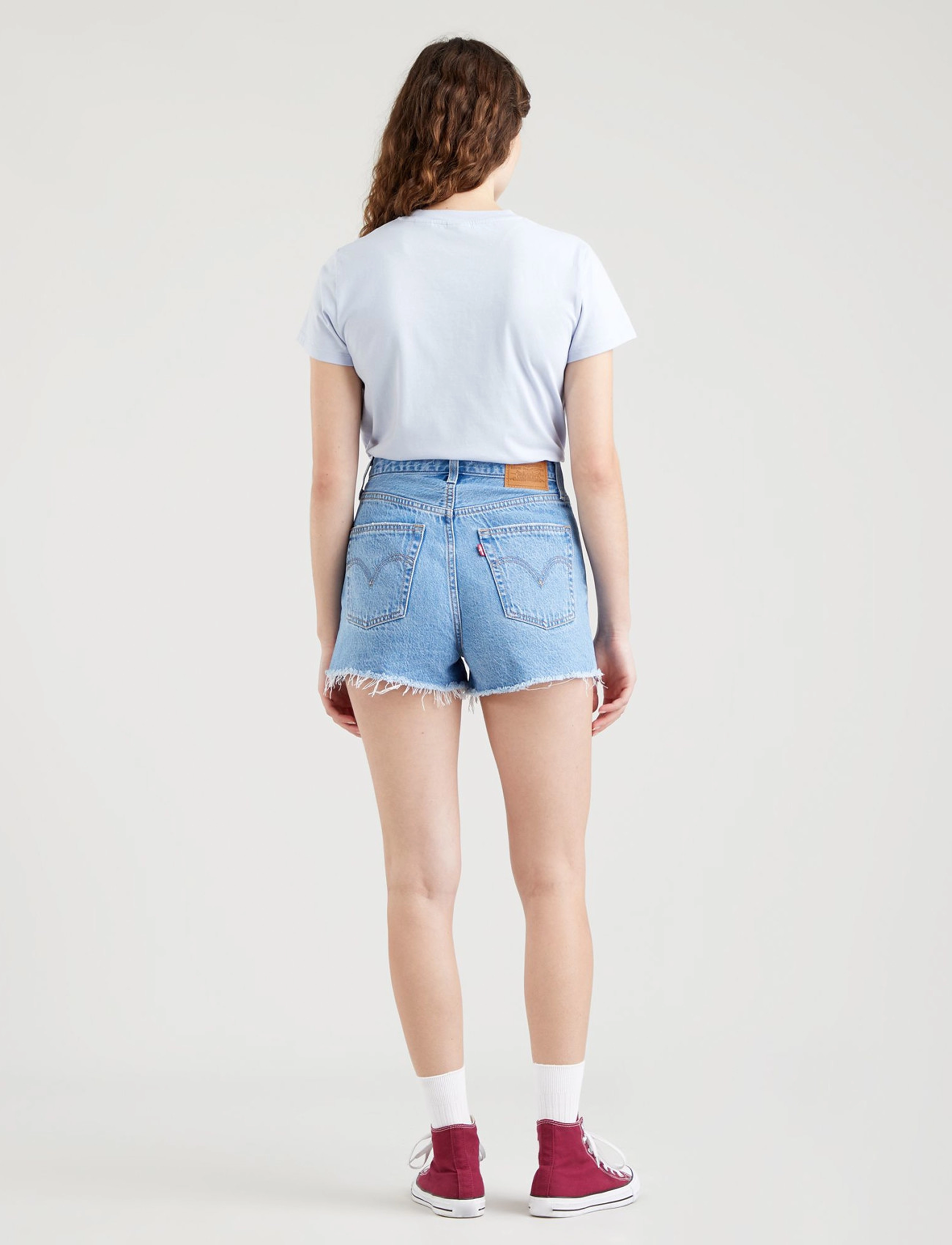 LEVI´S Women - RIBCAGE SHORT BERNAL MID STONE - light indigo - flat finis - 3