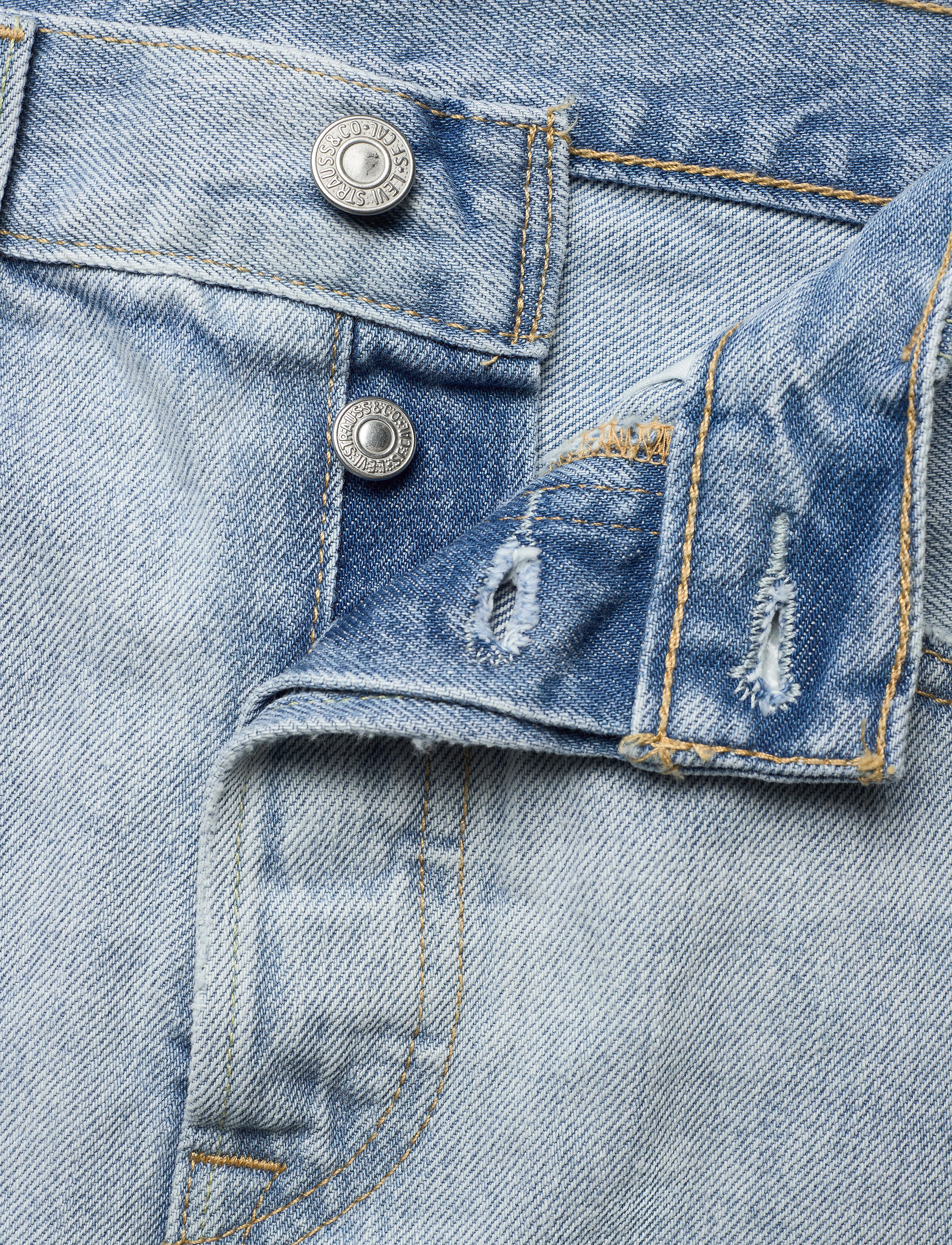 Levi's® - HR DECON ICNIC BFLY SKRT CHECK - light indigo - flat finis - 3