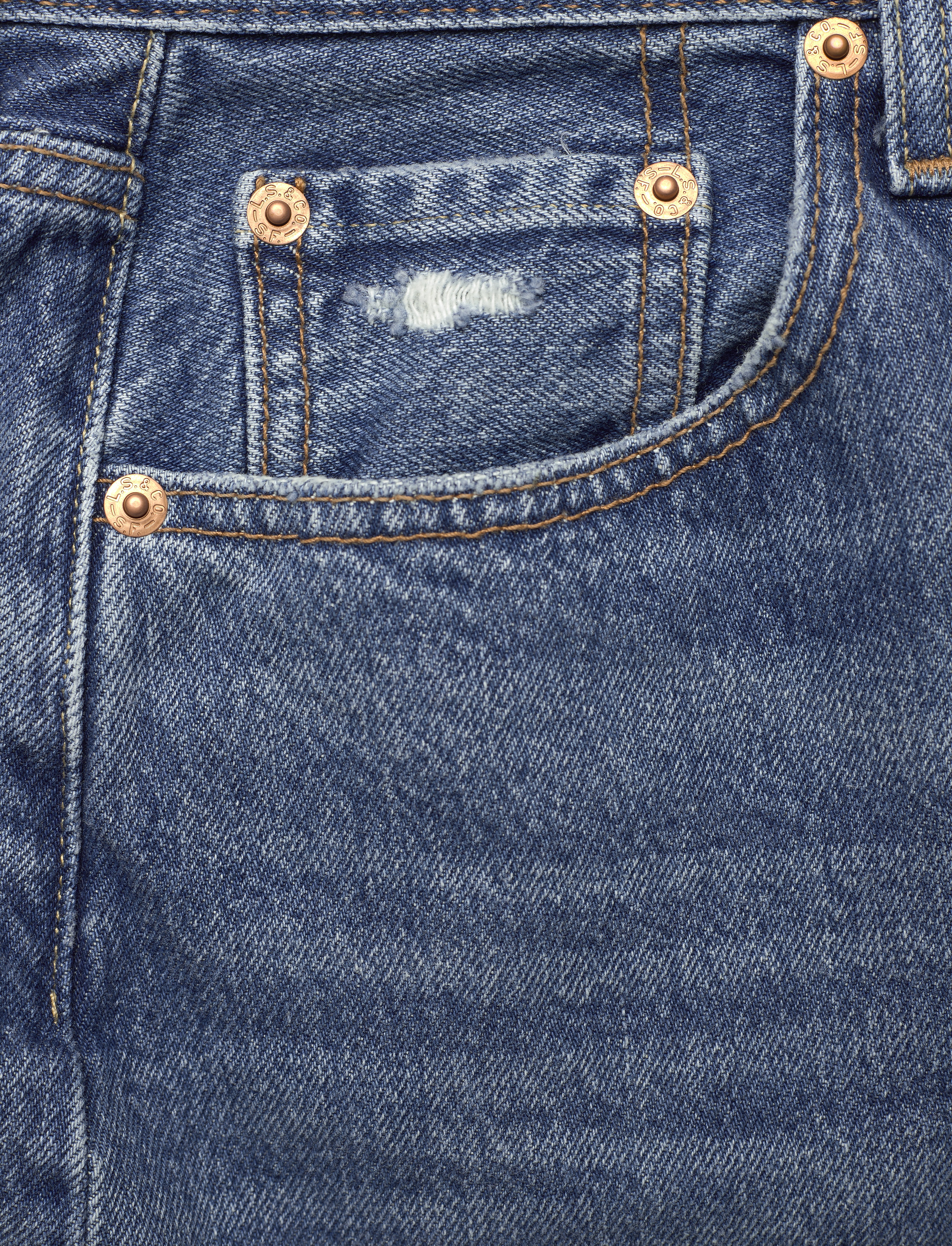 LEVI´S Women - HR DECON ICNIC BFLY SKRT STUCK - med indigo - worn in - 2