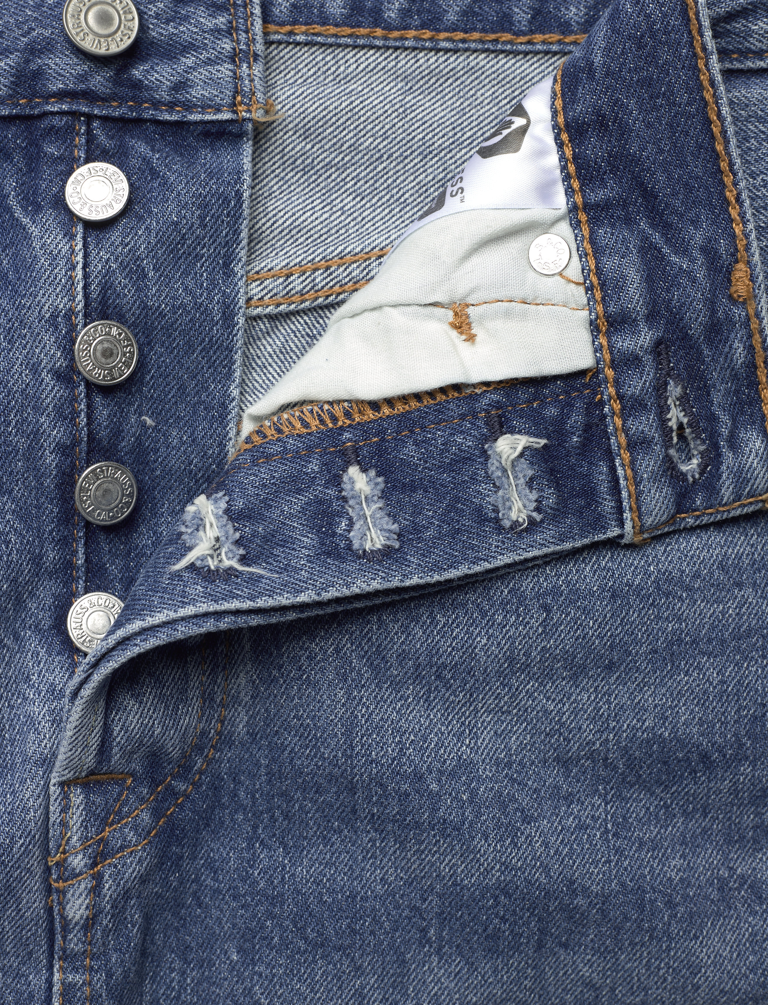 LEVI´S Women - HR DECON ICNIC BFLY SKRT STUCK - med indigo - worn in - 3
