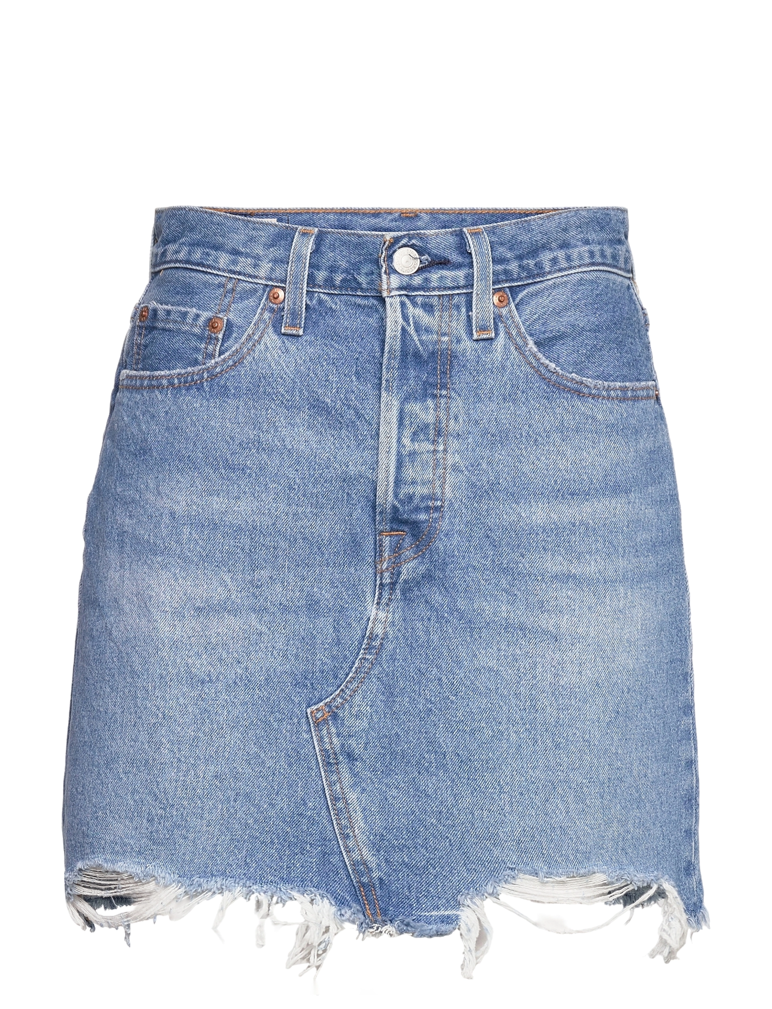 LEVI´S Women - HR DECON ICNIC BFLY SKRT OXNAR - light indigo - worn in - 0