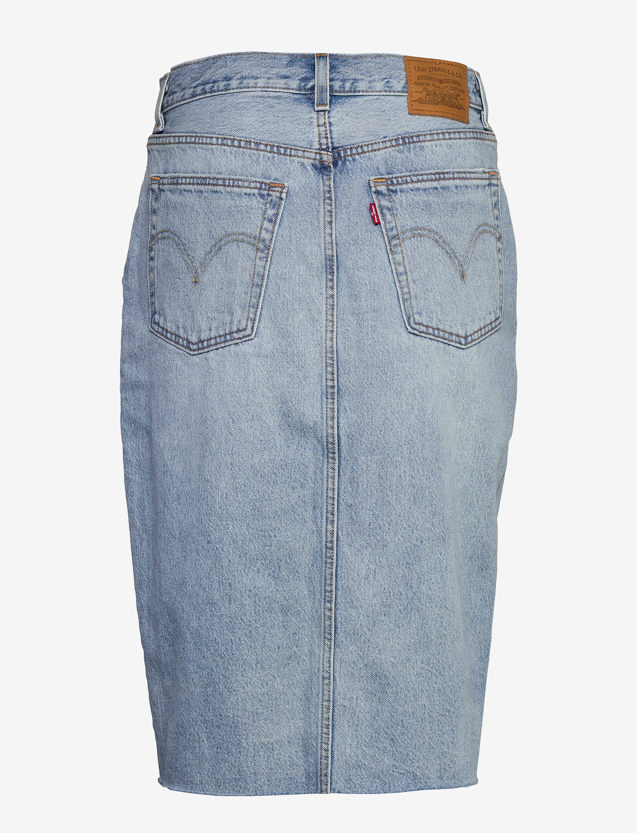 LEVI´S Women - DECONSTRUCTED MIDI SKIRT BROKE - light indigo - worn in - 1