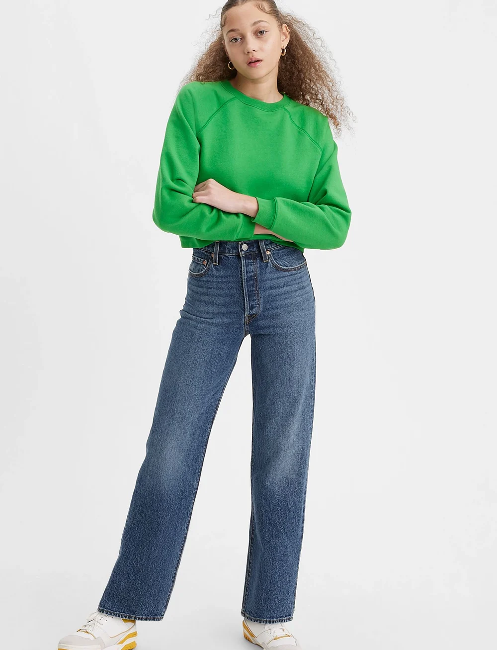 Levi's® - RIBCAGE FULL LENGTH VALLEY VIE - straight jeans - dark indigo - worn in - 0