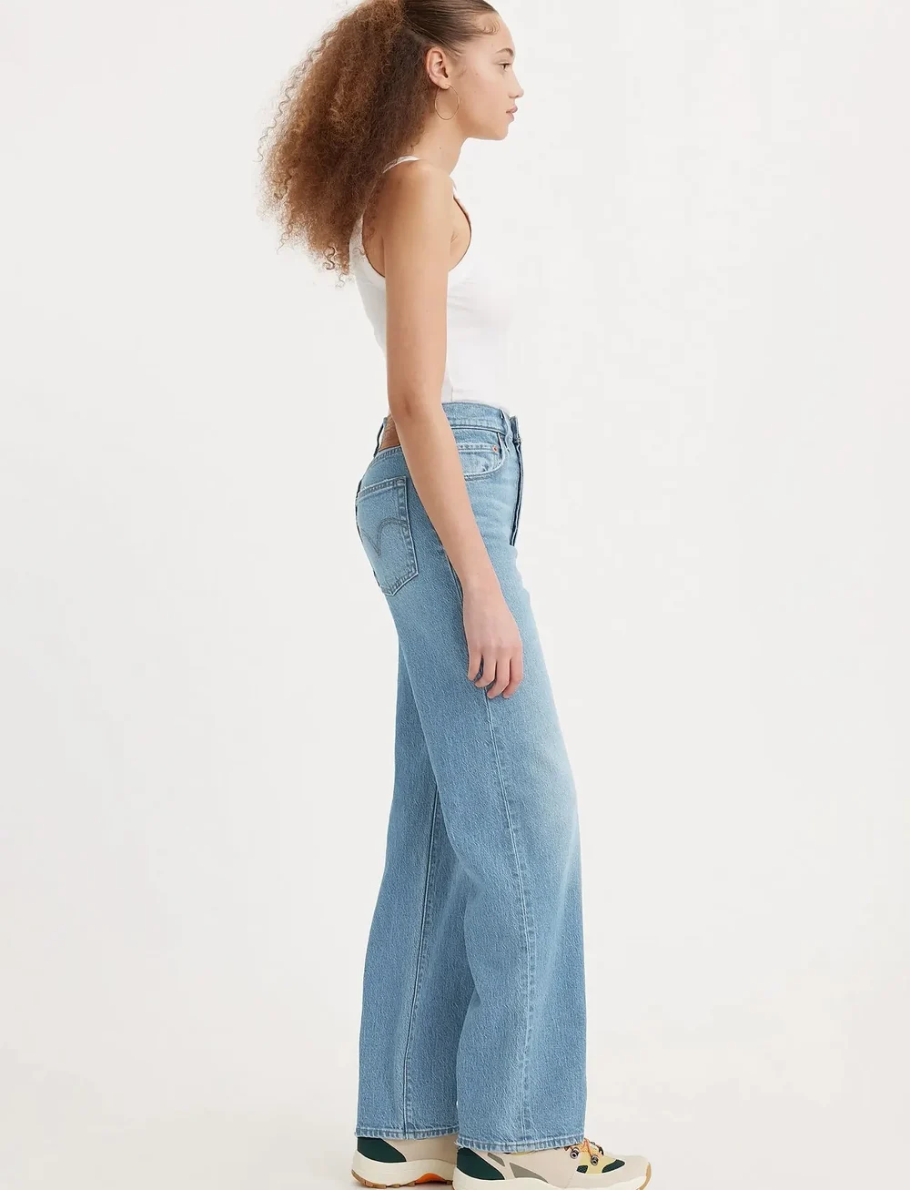 Levi's® - RIBCAGE FULL LENGTH LIGHT INDIGO - WORN IN - straight jeans - light indigo - worn in - 3