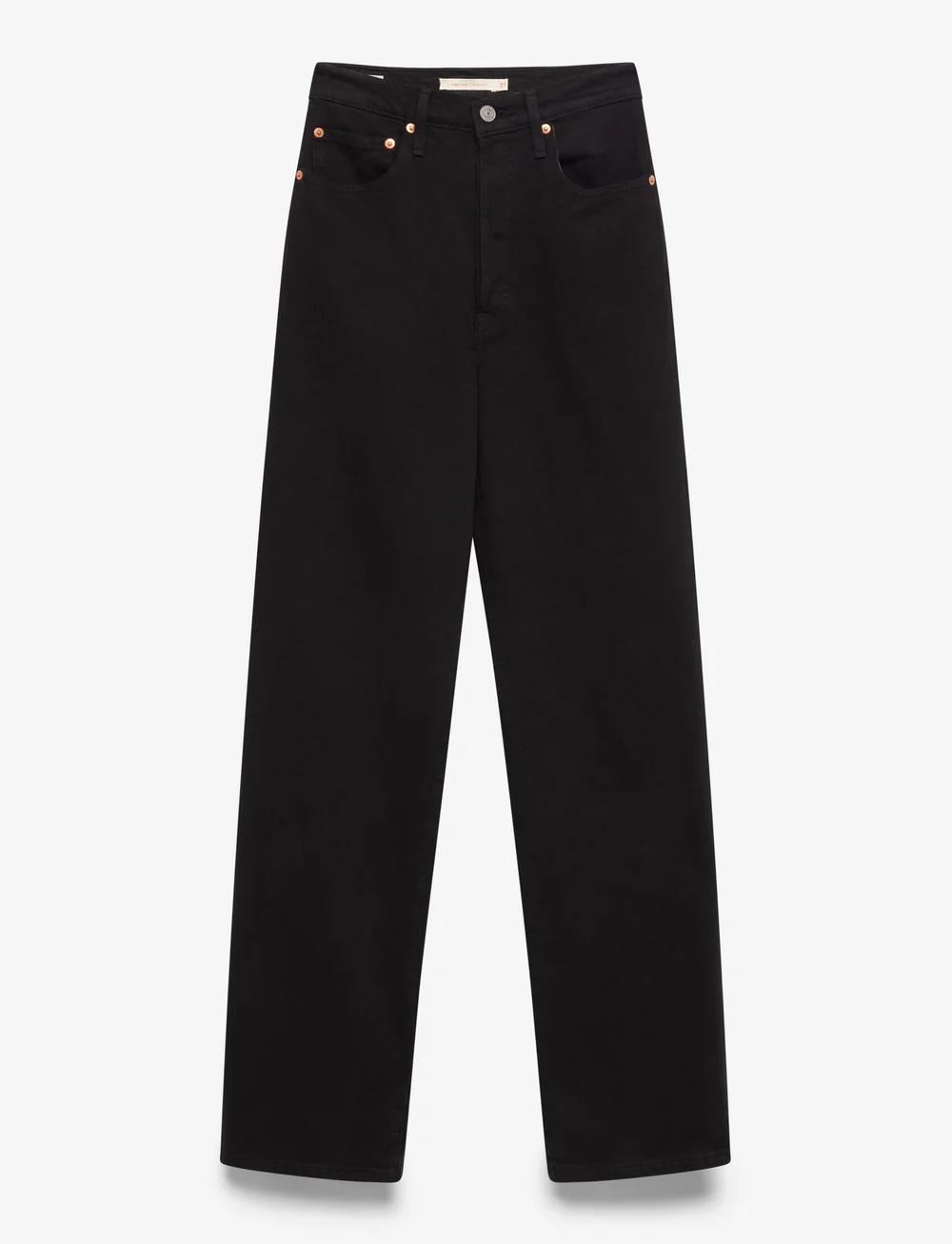 Levi's® - RIBCAGE FULL LENGTH BLACK SPRO - sirge säärega teksad - blacks - 1