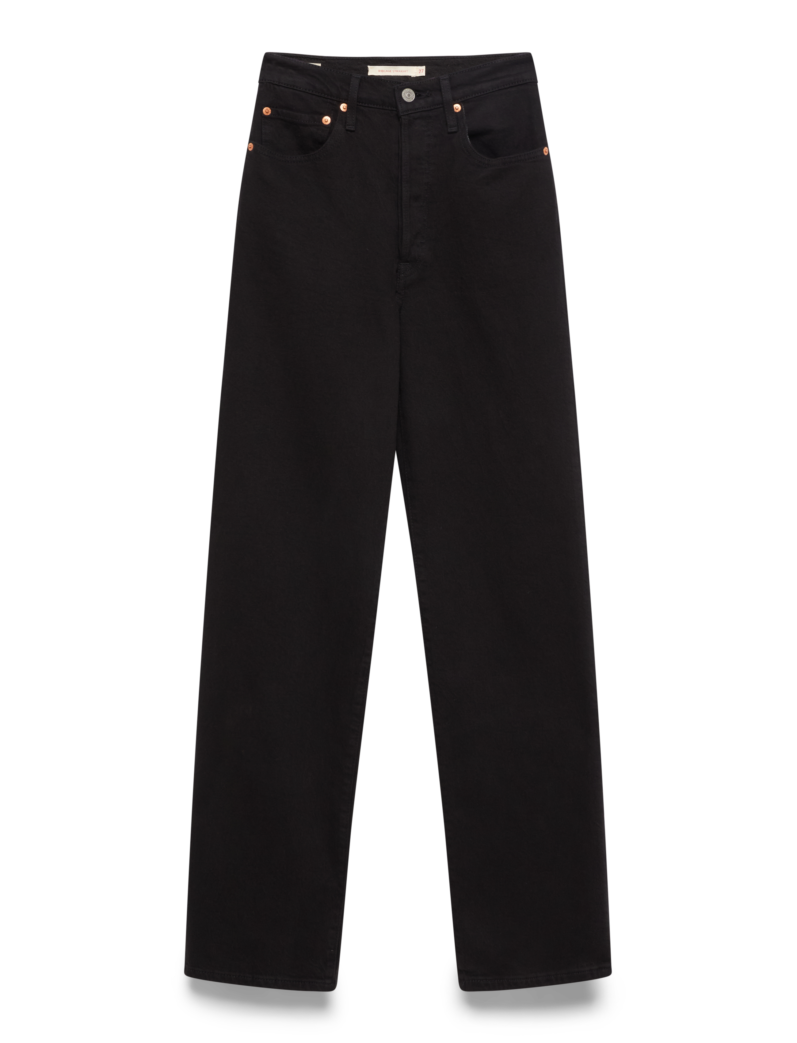 Levi's® - RIBCAGE FULL LENGTH BLACK SPRO - džinsa bikses ar taisnām starām - blacks - 1