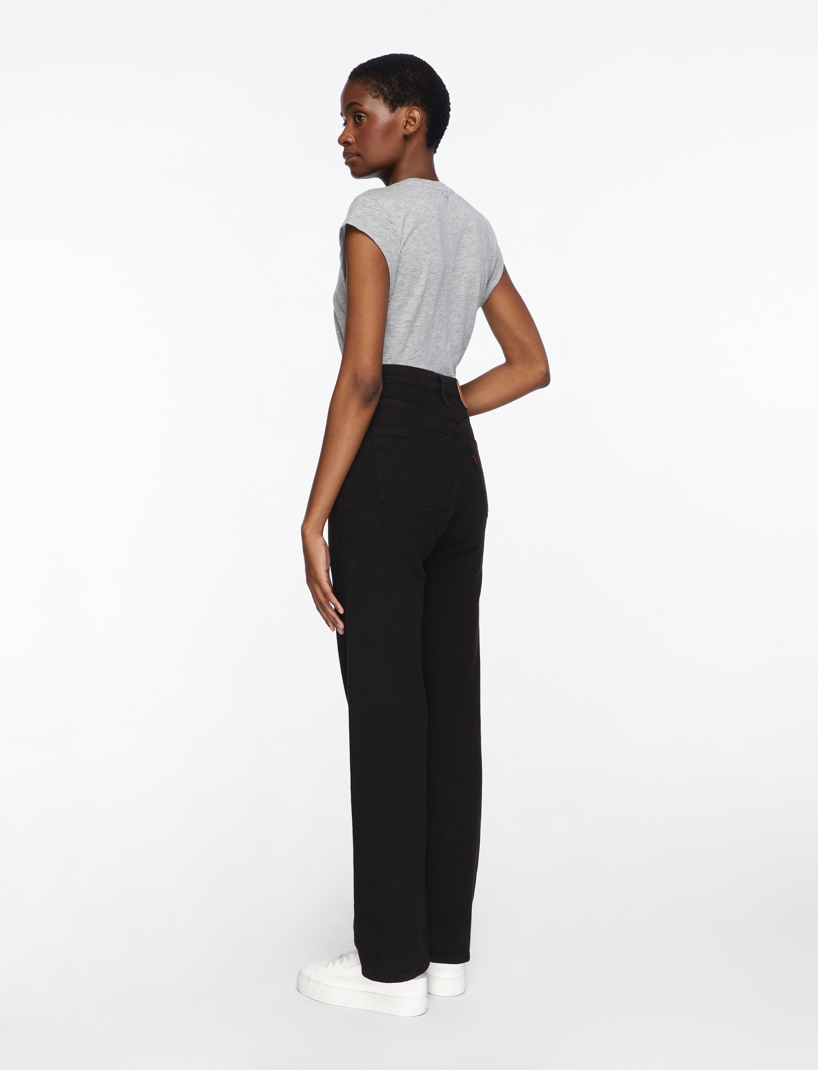 Levi's® - RIBCAGE FULL LENGTH BLACK SPRO - džinsa bikses ar taisnām starām - blacks - 4