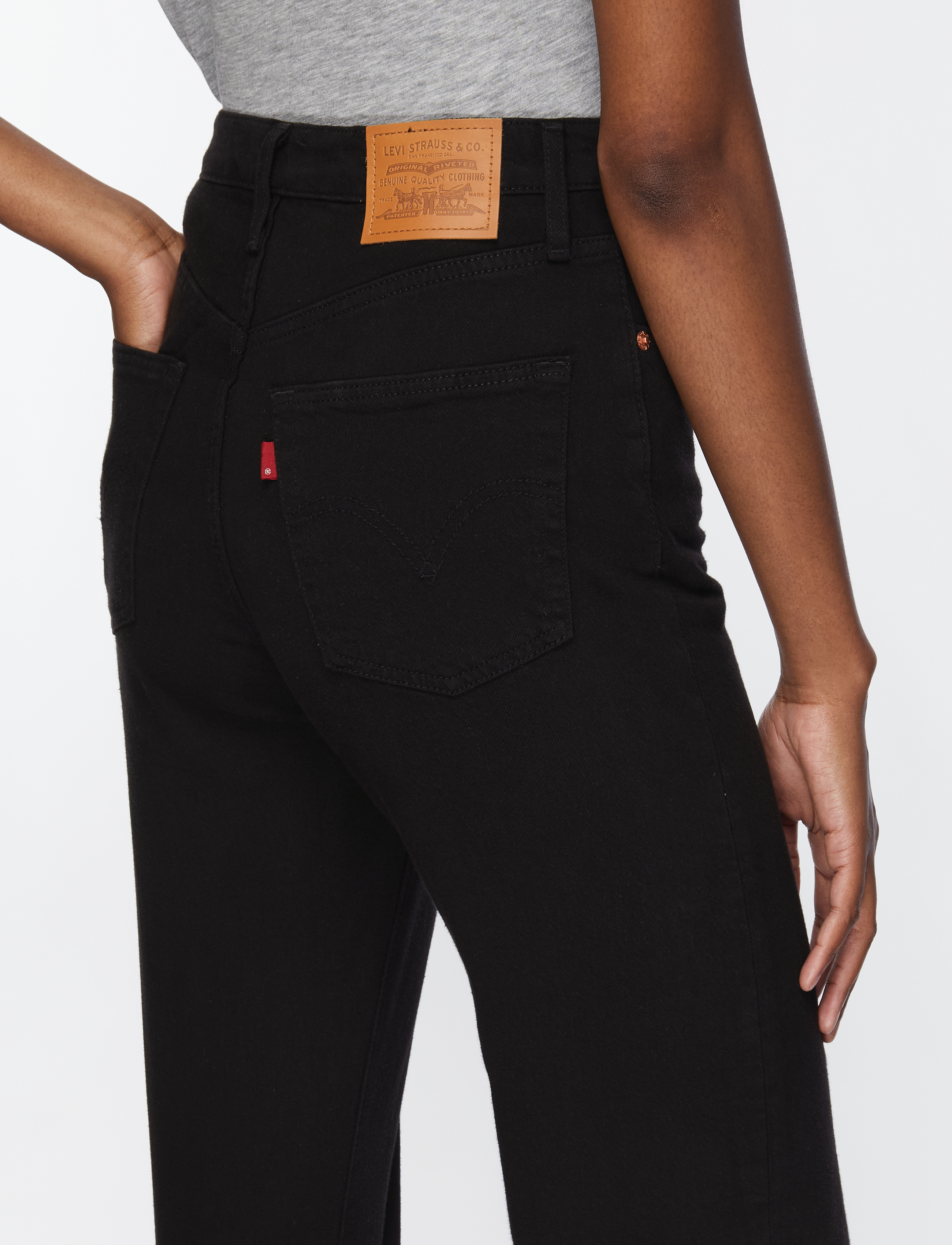 Levi's® - RIBCAGE FULL LENGTH BLACK SPRO - džinsa bikses ar taisnām starām - blacks - 5