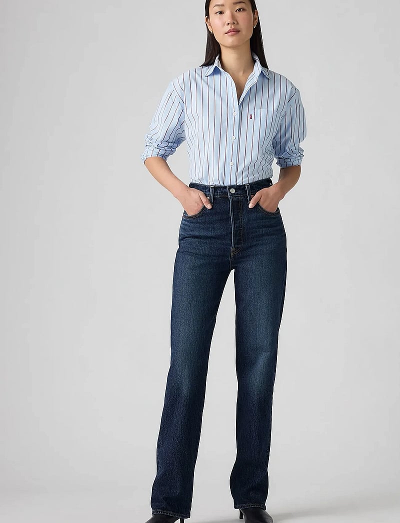 Levi's® - RIBCAGE FULL LENGTH APPLY NOW - raka jeans - dark indigo - worn in - 0