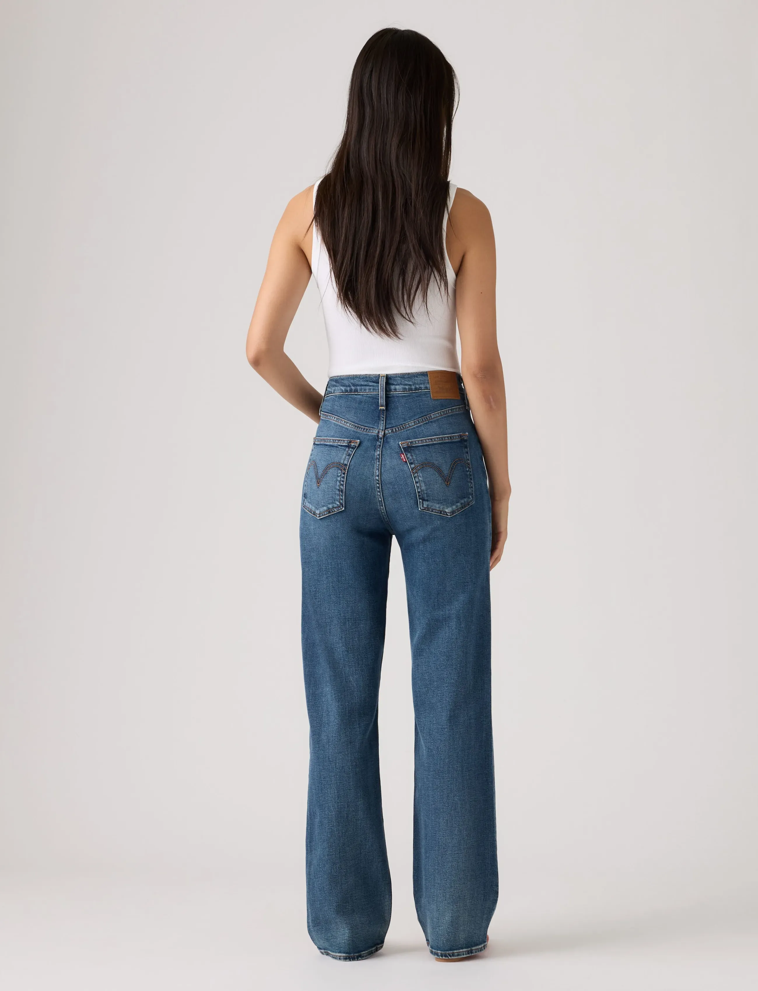 Levi's® - RIBCAGE FULL LENGTH SELECT US - raka jeans - med indigo - worn in - 4