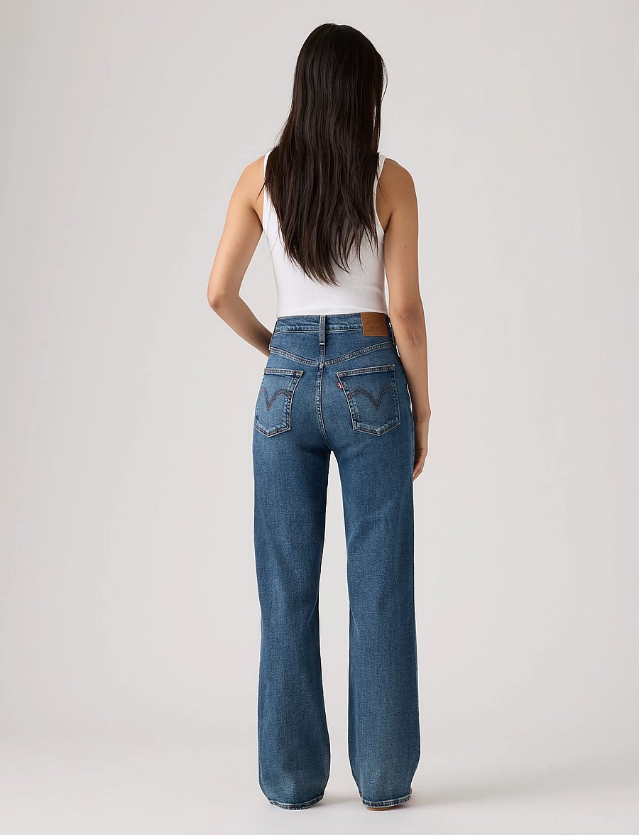 Levi's® - RIBCAGE FULL LENGTH SELECT US - raka jeans - med indigo - worn in - 4