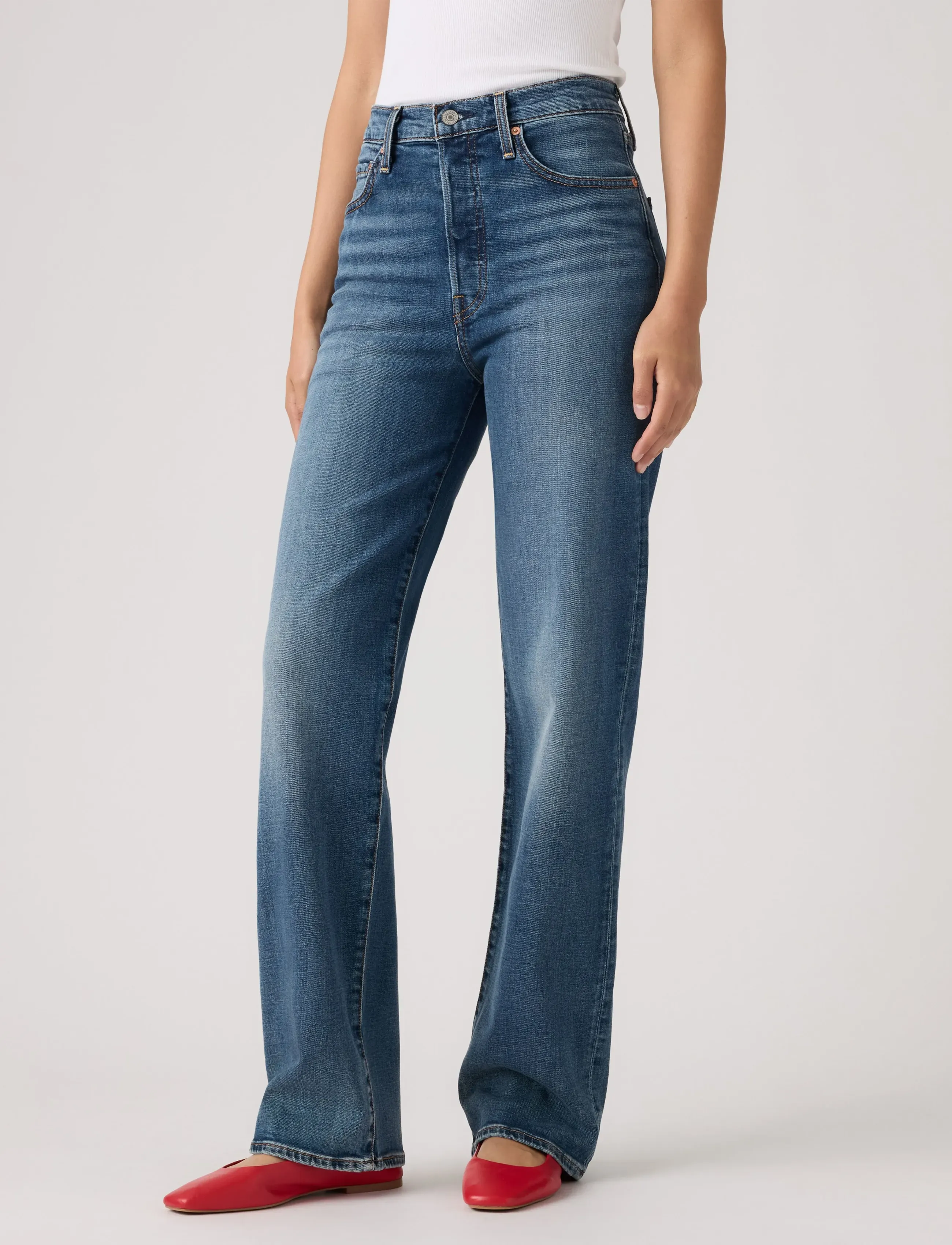 Levi's® - RIBCAGE FULL LENGTH SELECT US - raka jeans - med indigo - worn in - 5
