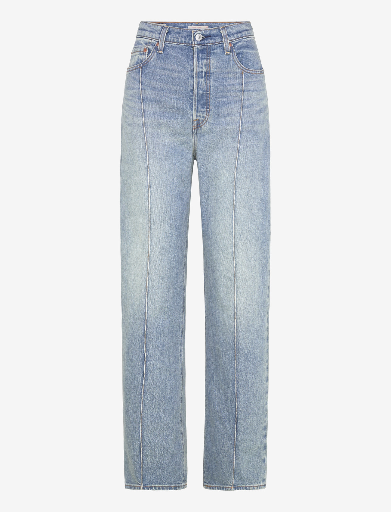 Levi's® - RIBCAGE FULL LENGTH WHAT NOW P - brede jeans - med indigo - worn in - 0