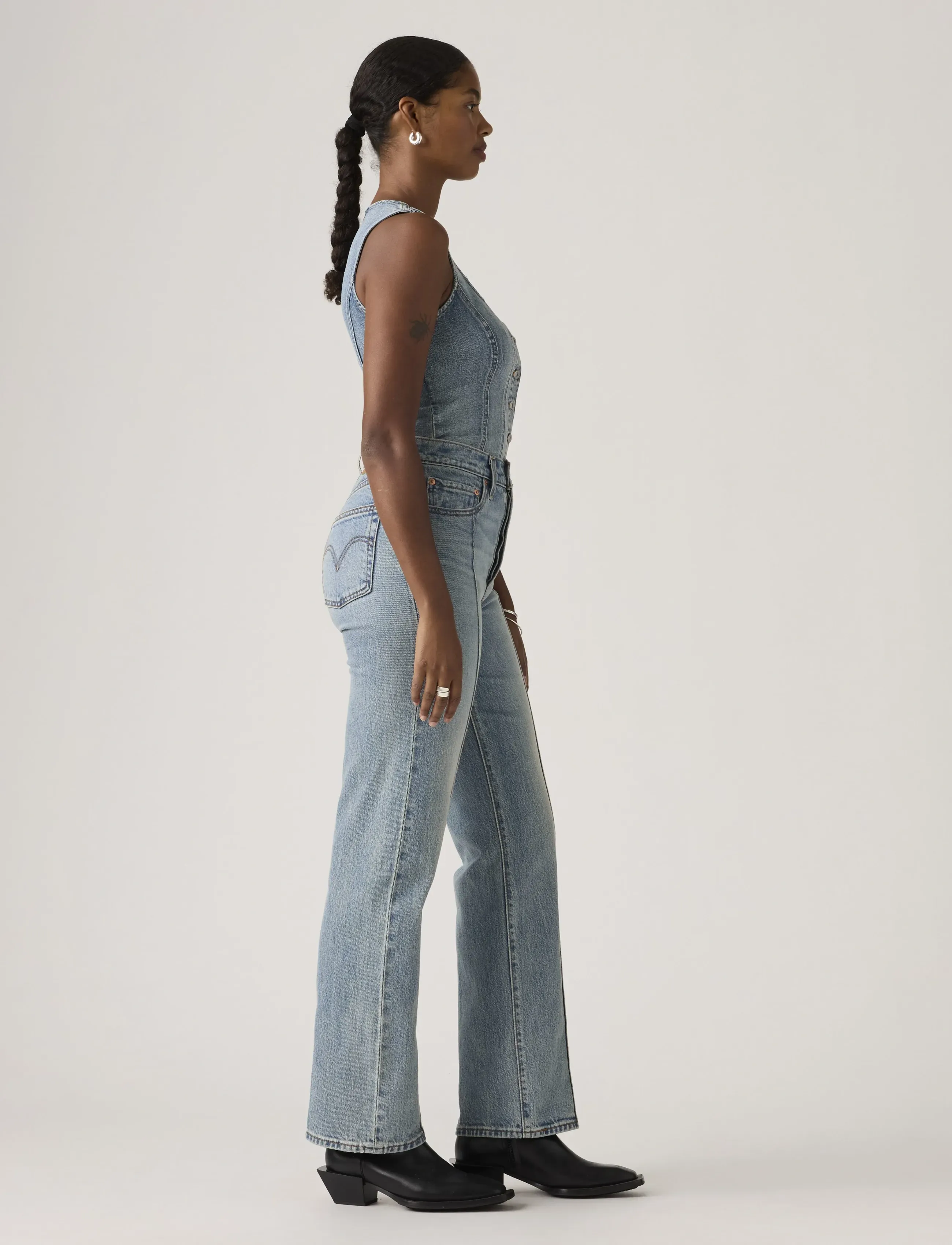 Levi's® - RIBCAGE FULL LENGTH WHAT NOW P - brede jeans - med indigo - worn in - 3