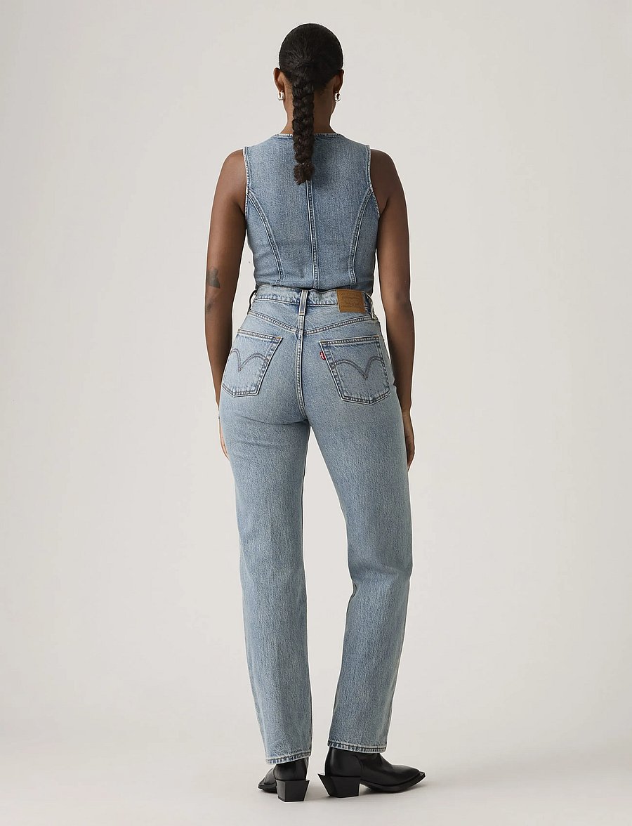 Levi's® - RIBCAGE FULL LENGTH WHAT NOW P - vida jeans - med indigo - worn in - 4