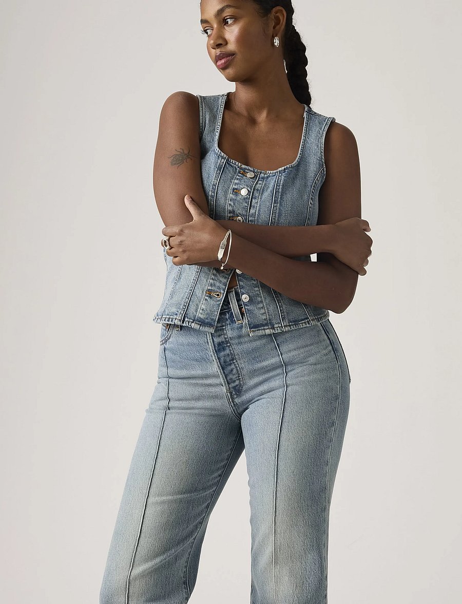 Levi's® - RIBCAGE FULL LENGTH WHAT NOW P - vida jeans - med indigo - worn in - 5
