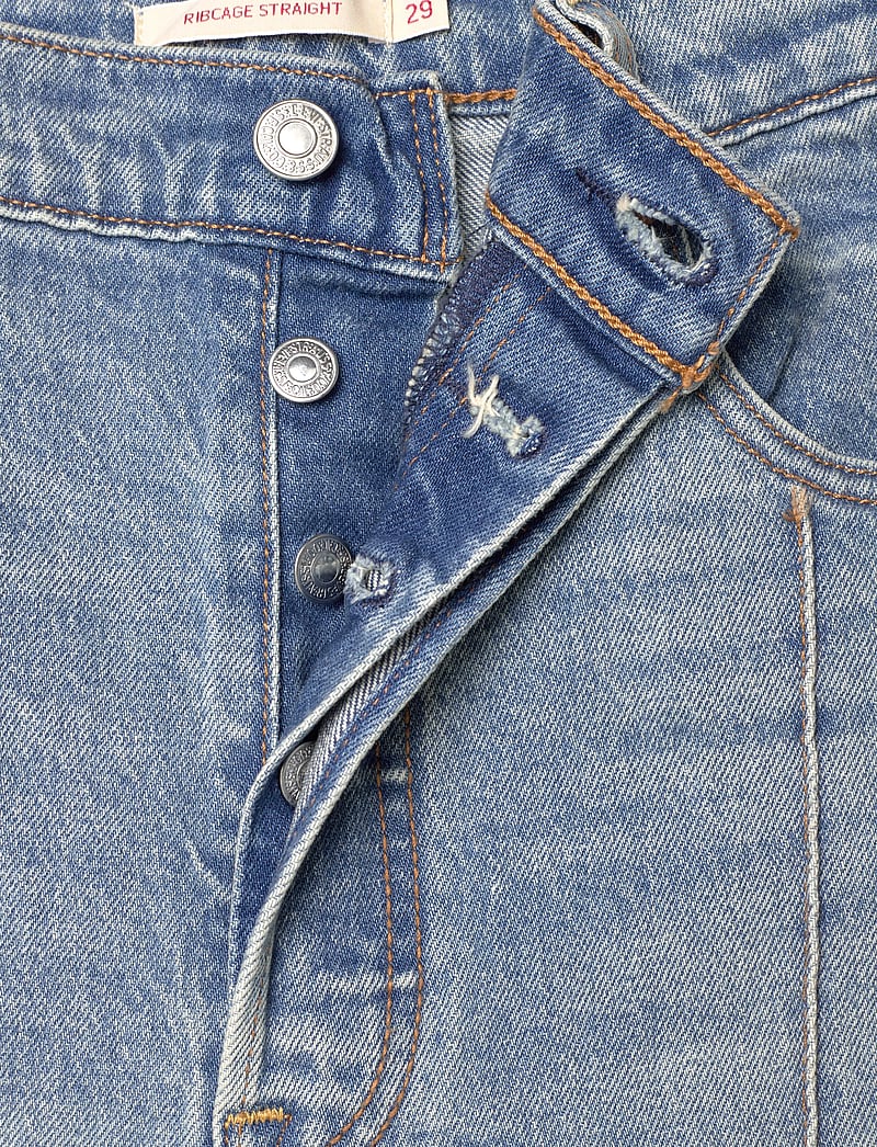 Levi's® - RIBCAGE FULL LENGTH WHAT NOW P - brede jeans - med indigo - worn in - 3