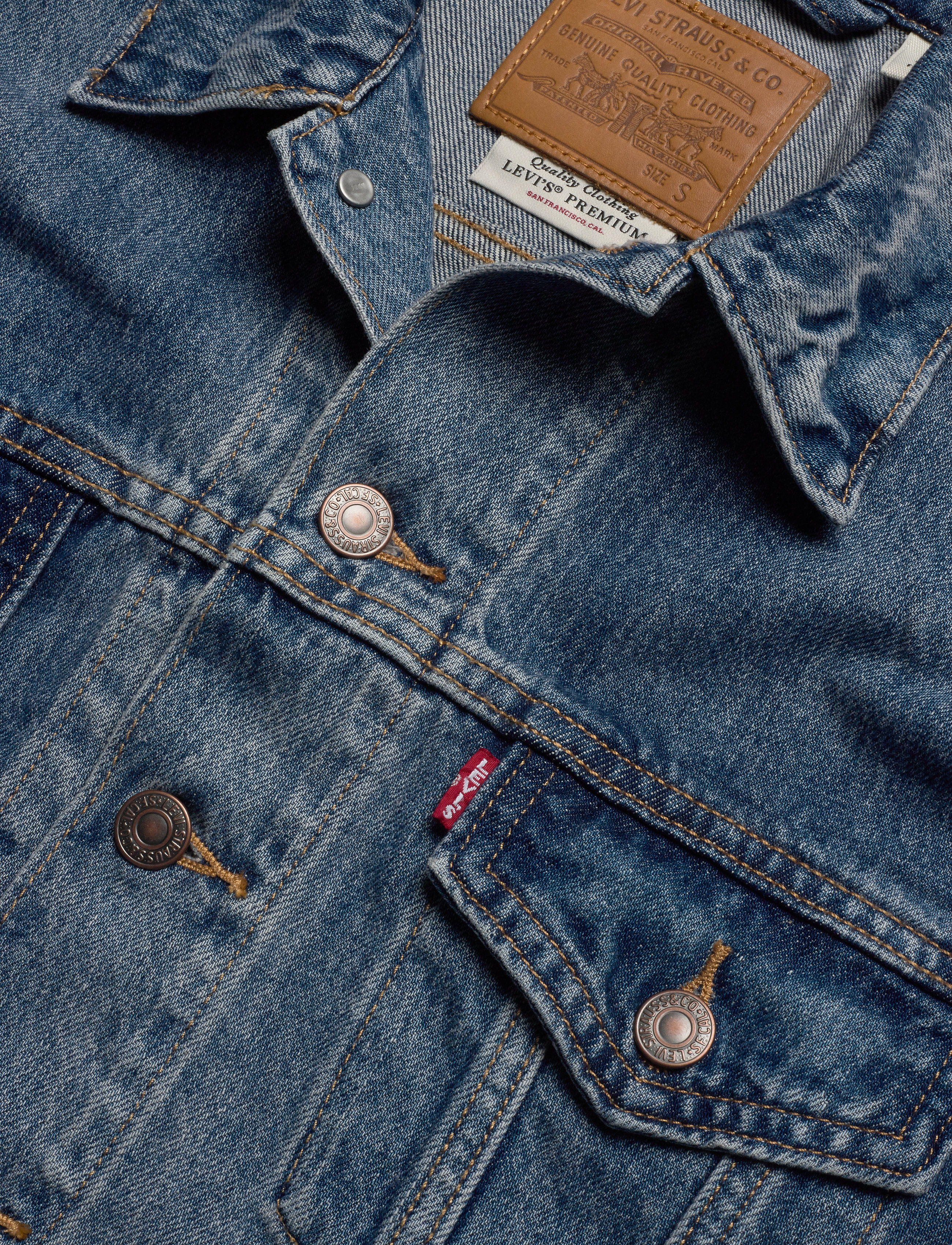 LEVI´S Women - CROP DAD TRUCKER DAD TOM - light indigo - worn in - 2