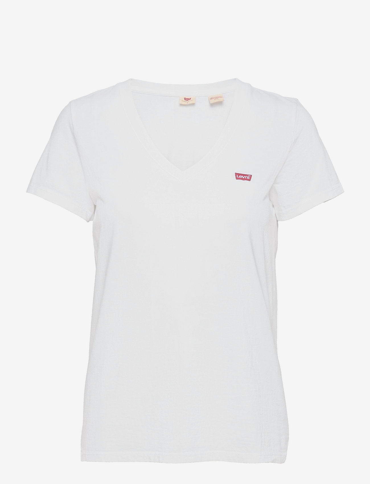 Levi's® - PERFECT VNECK WHITE + JERSEY - t-shirts - neutrals - 1
