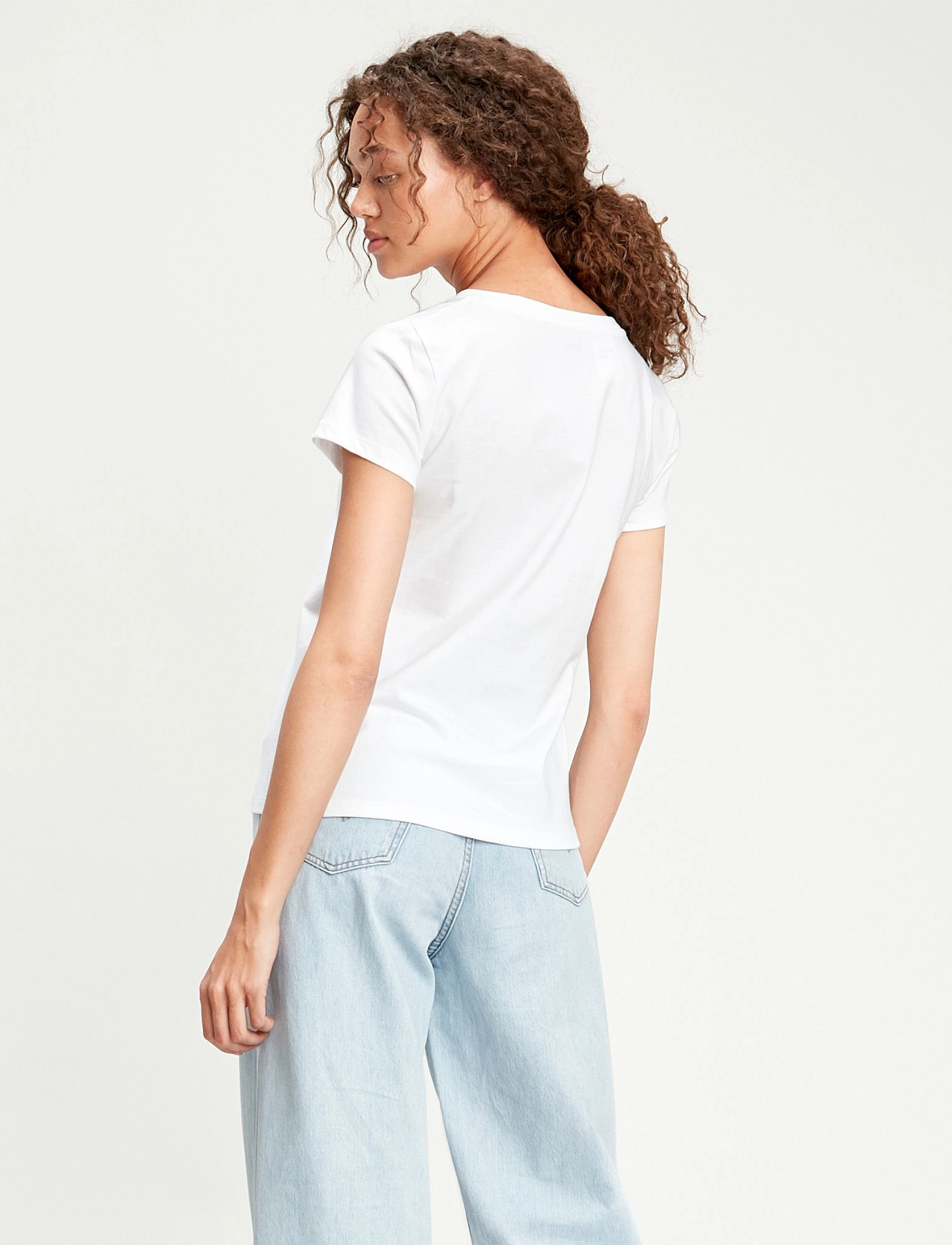 Levi's® - PERFECT VNECK WHITE + JERSEY - t-shirts - neutrals - 3